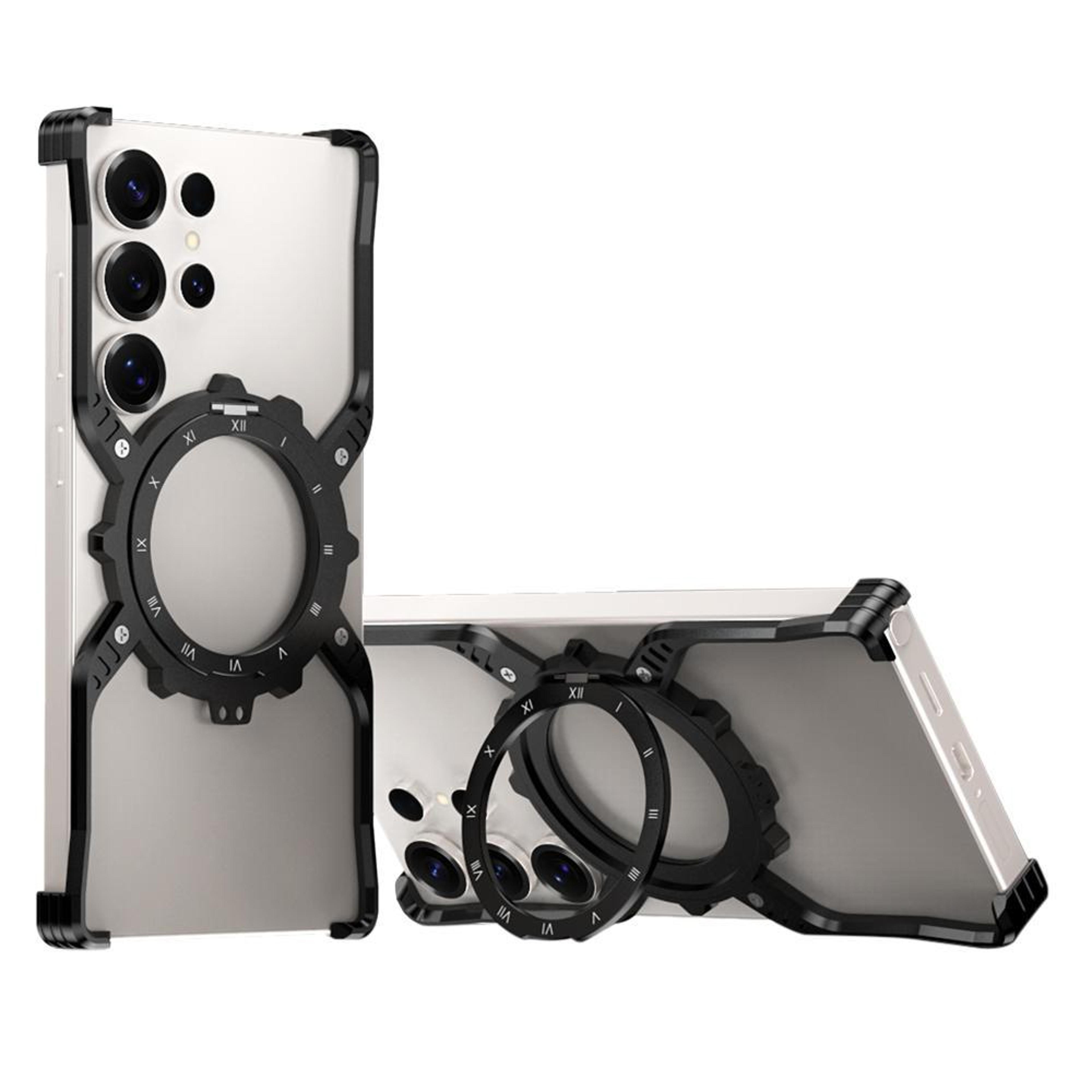 galaxy s26 ultra magsafe metal case with mechanical gear holder