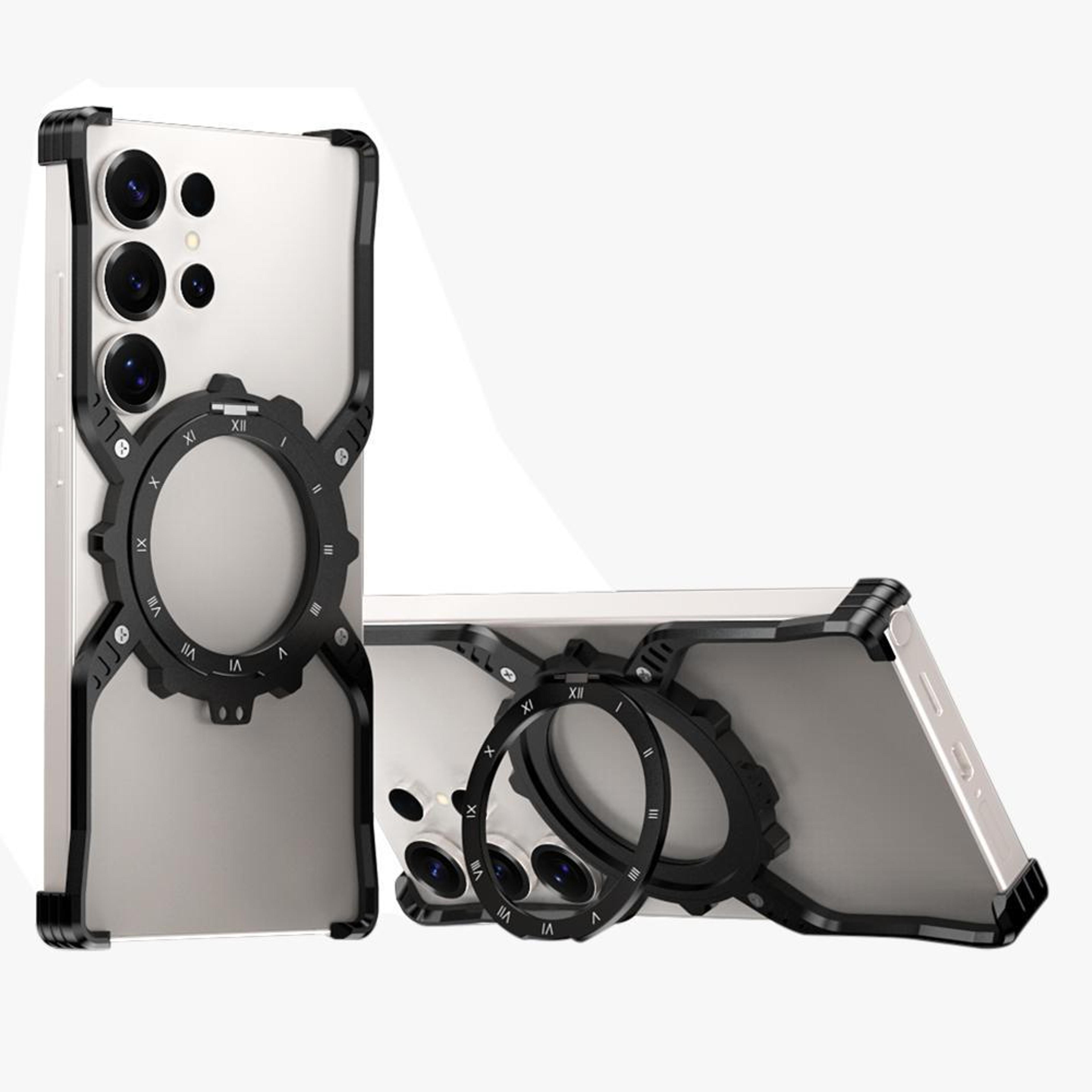 samsung galaxy s22 ultra magsafe metal case with 360 ring stand