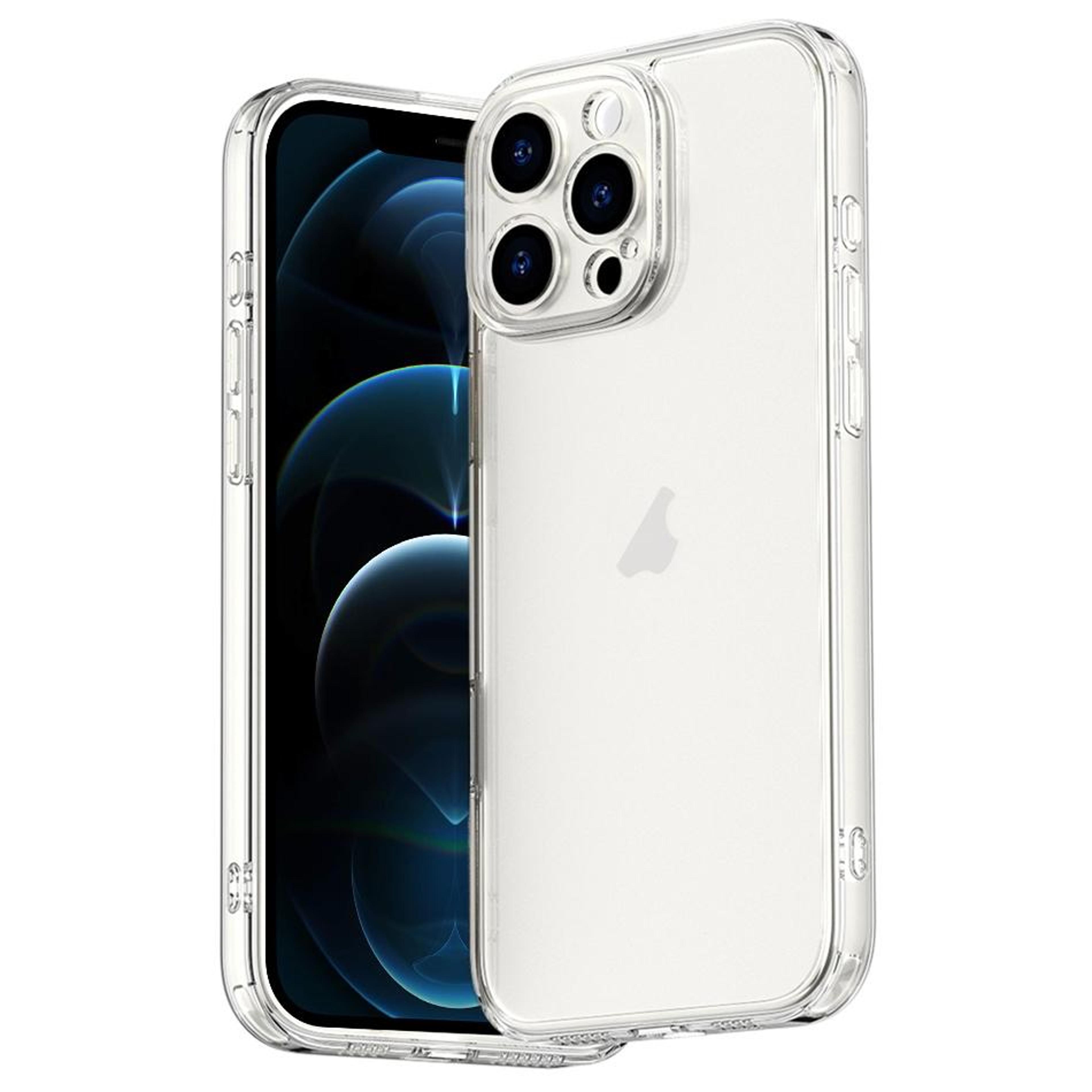 crystalguard iphone 12 pro max clear case with 9h glass and shockproof corner protection