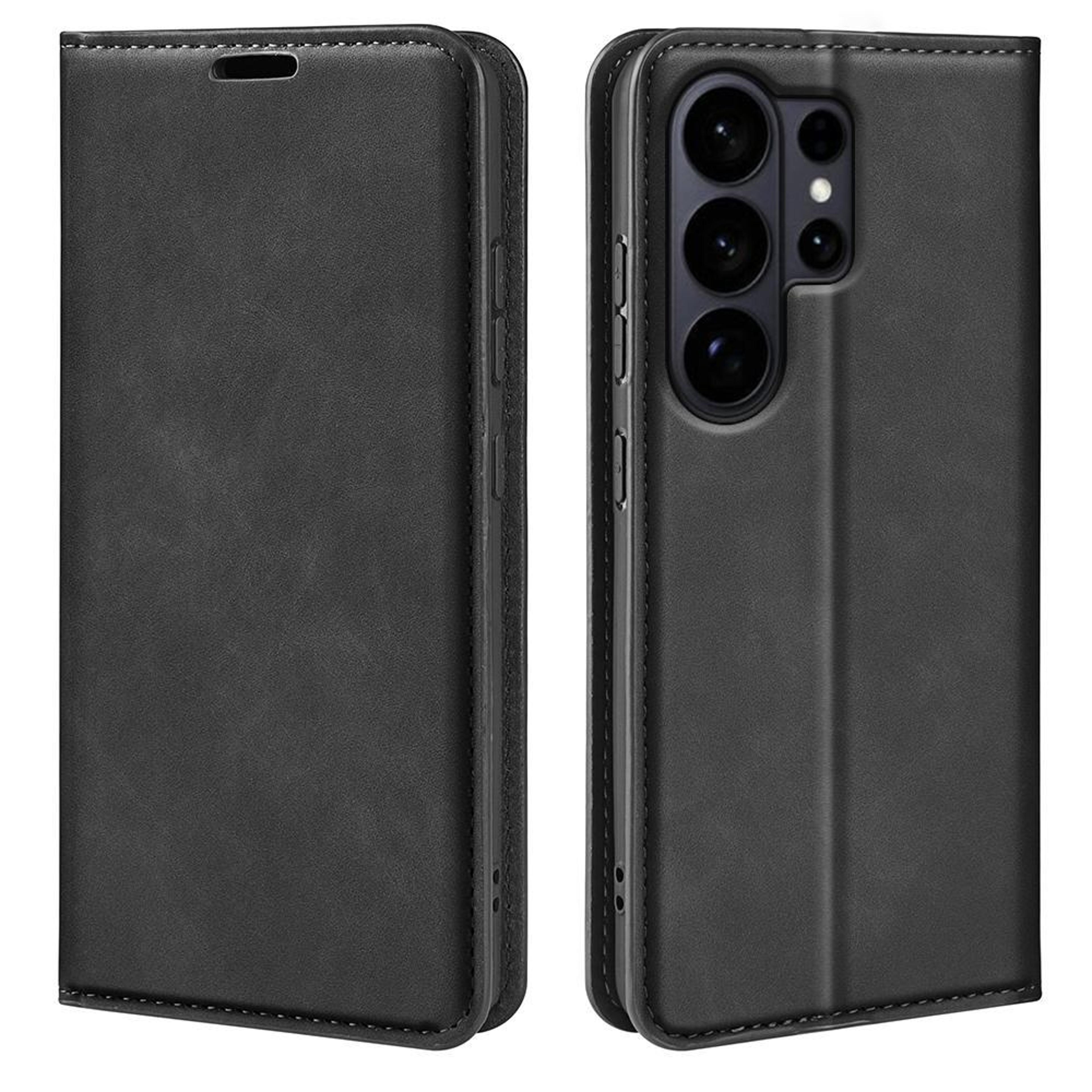 galaxy s26 ultra magnetic leather wallet case with card holder and kickstand