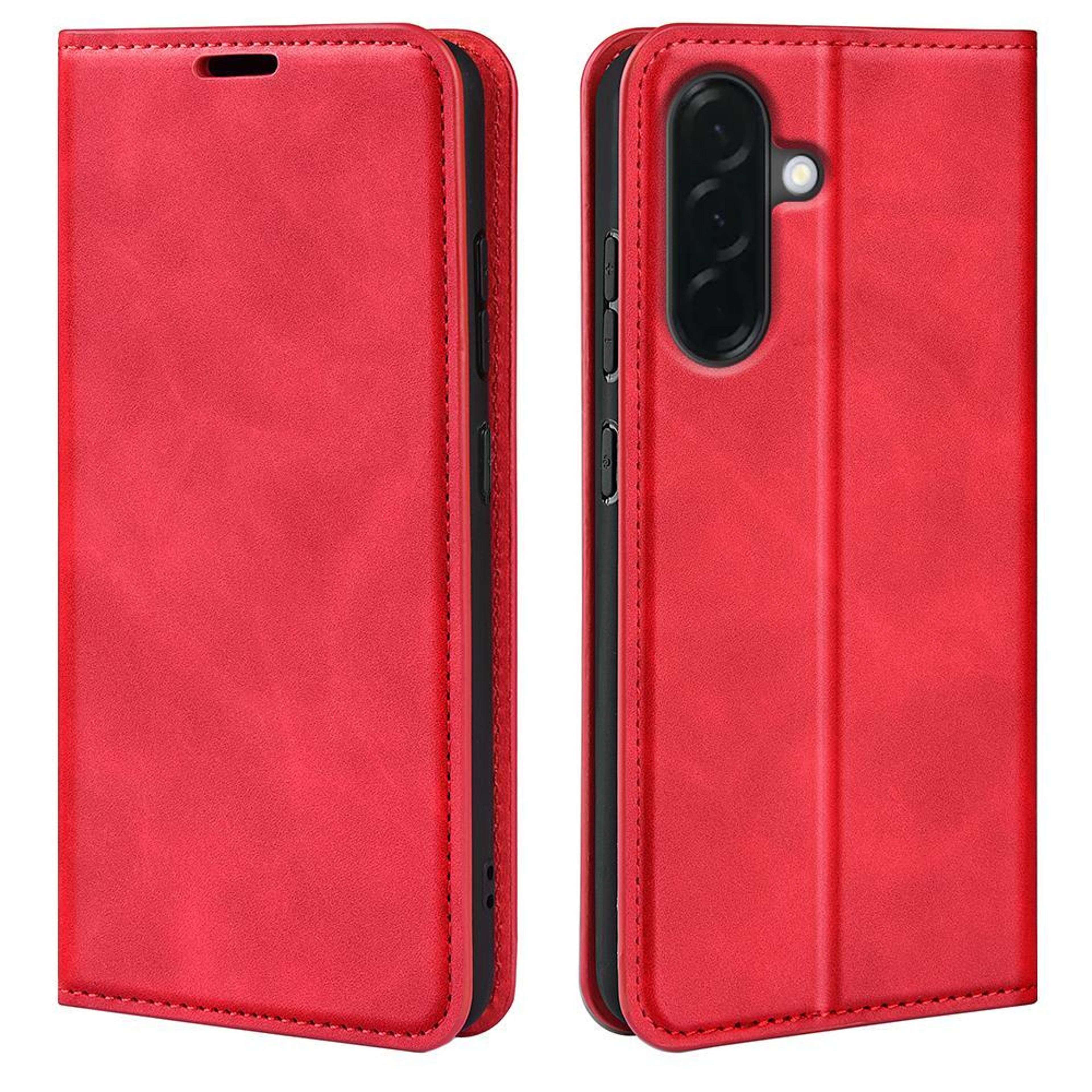samsung galaxy a37 5g retro leather magnetic wallet case with card holder and stand