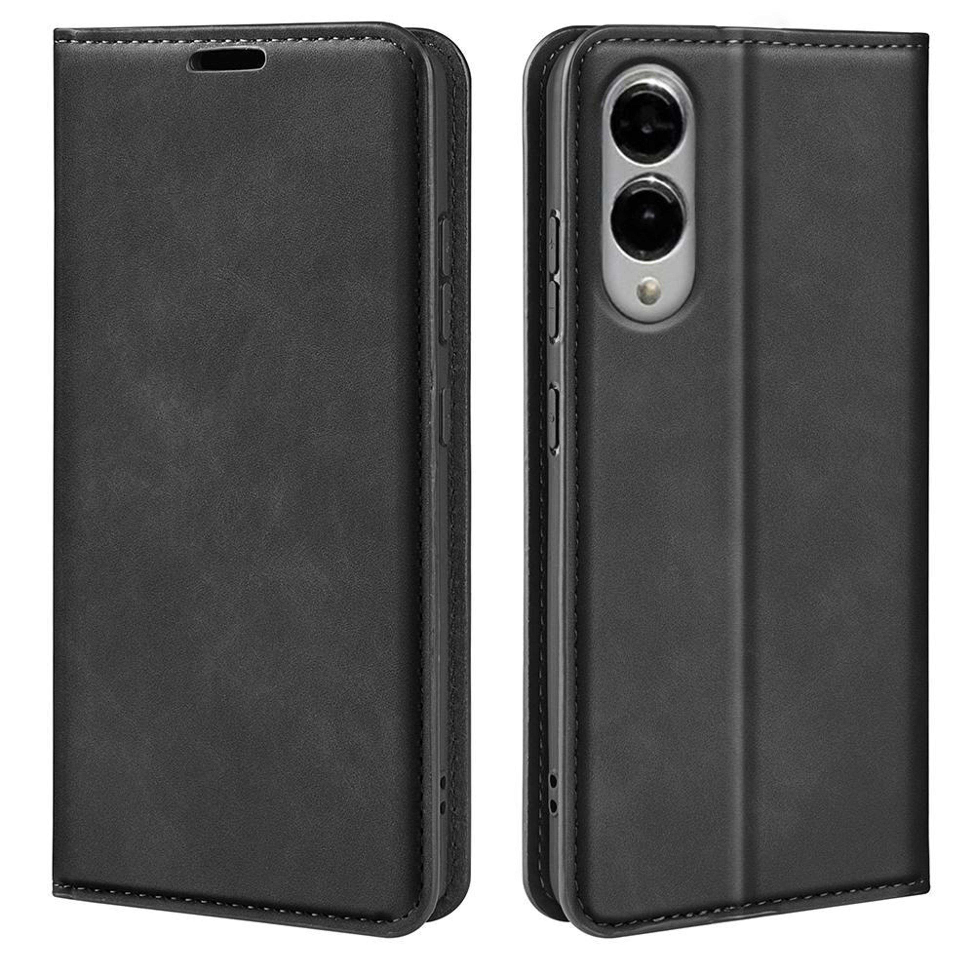 samsung galaxy s25 edge leather wallet case with magnetic closure card holder and stand
