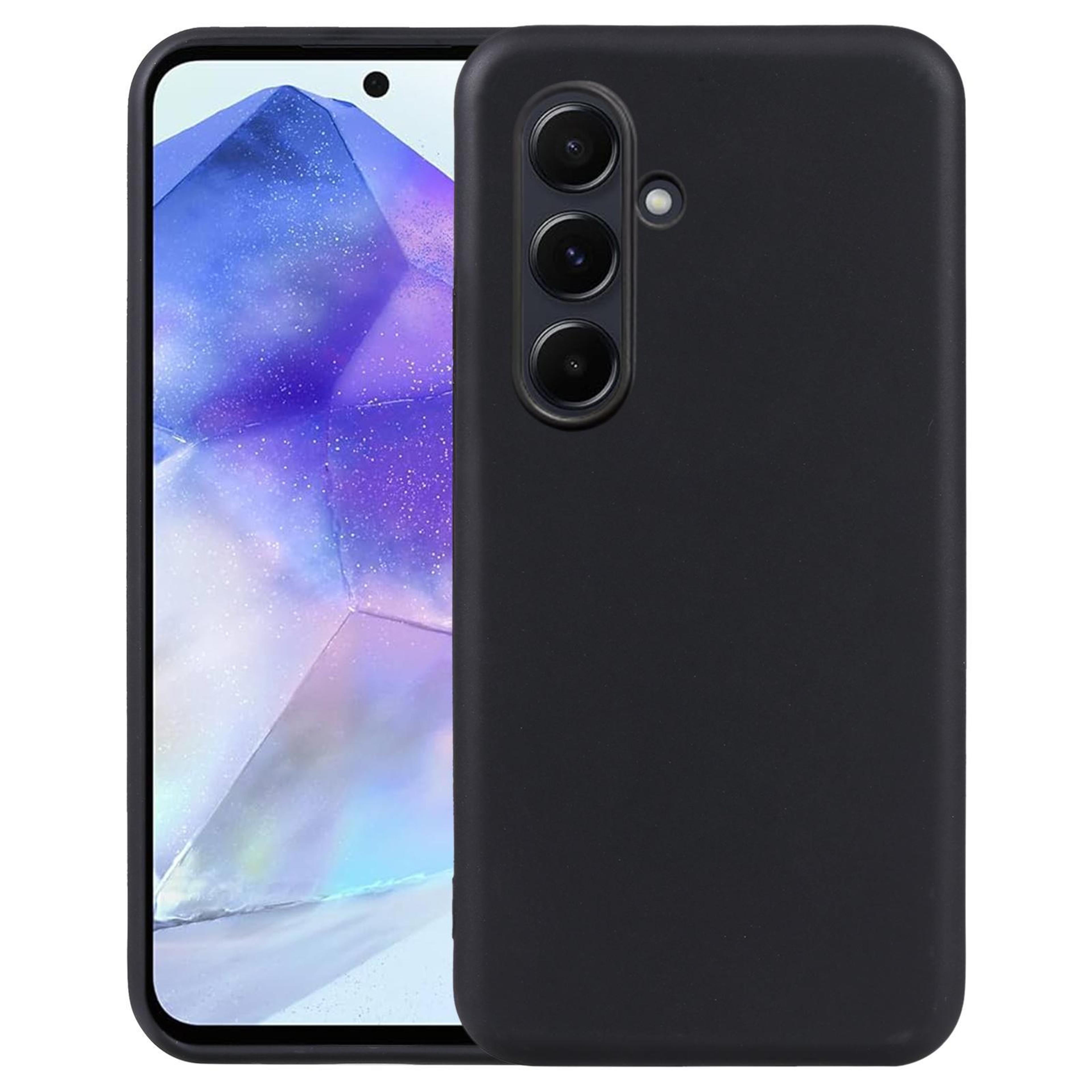 samsung galaxy a55 5g tpu case slim black protective phone cover