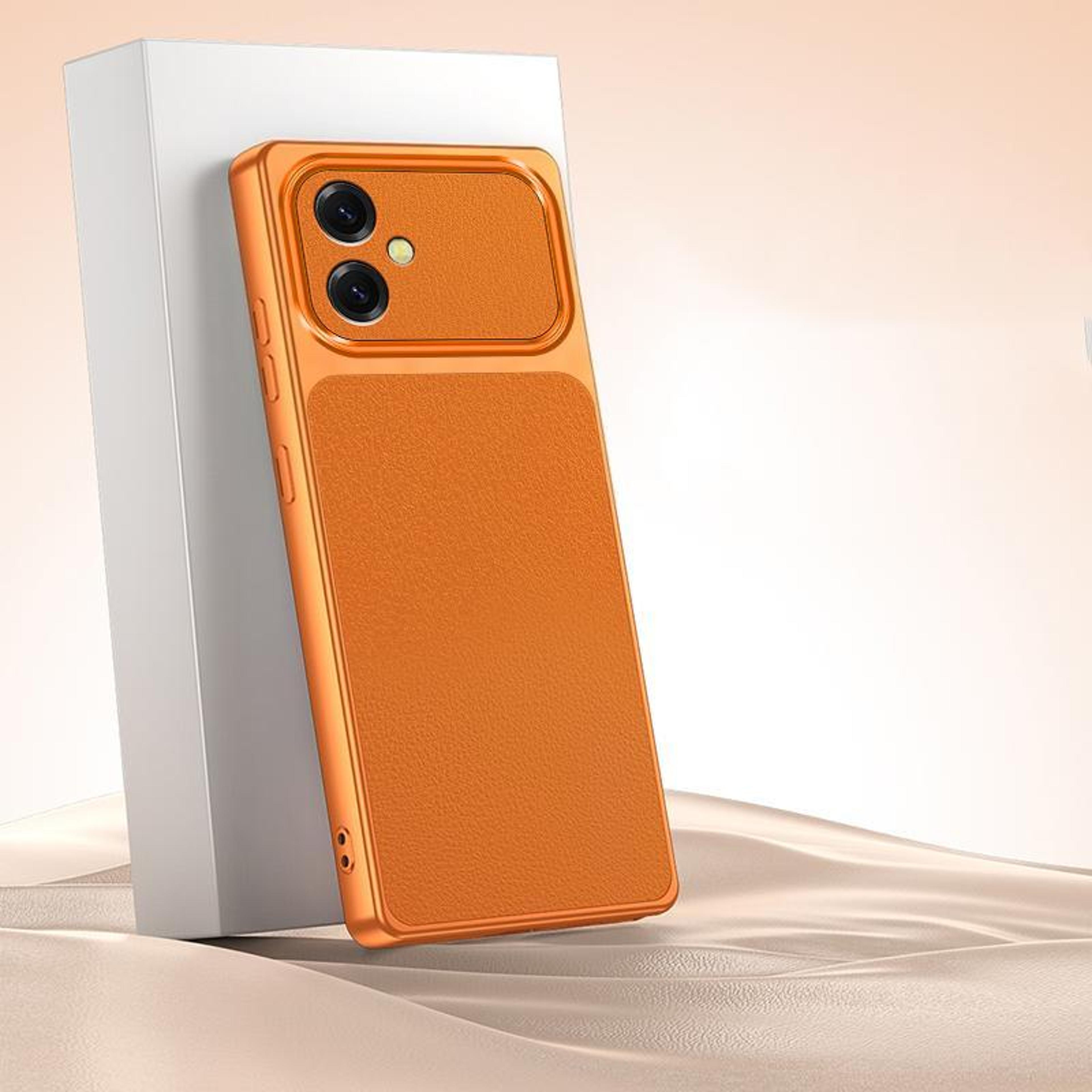 galaxy a06 4g lambskin feel shockproof tpu leather protective case