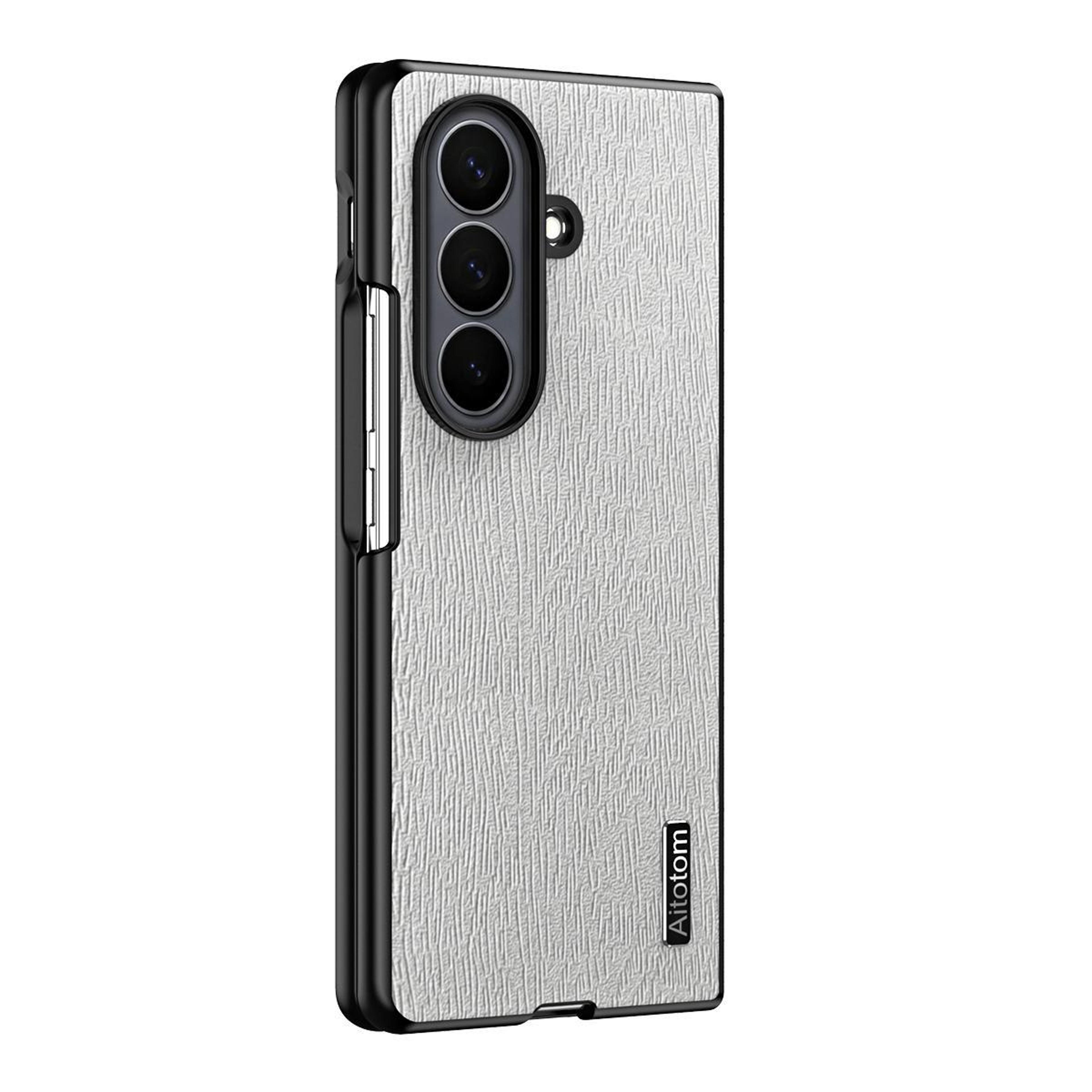 galaxy z fold8 ultra 5g tree bark leather shockproof protective case