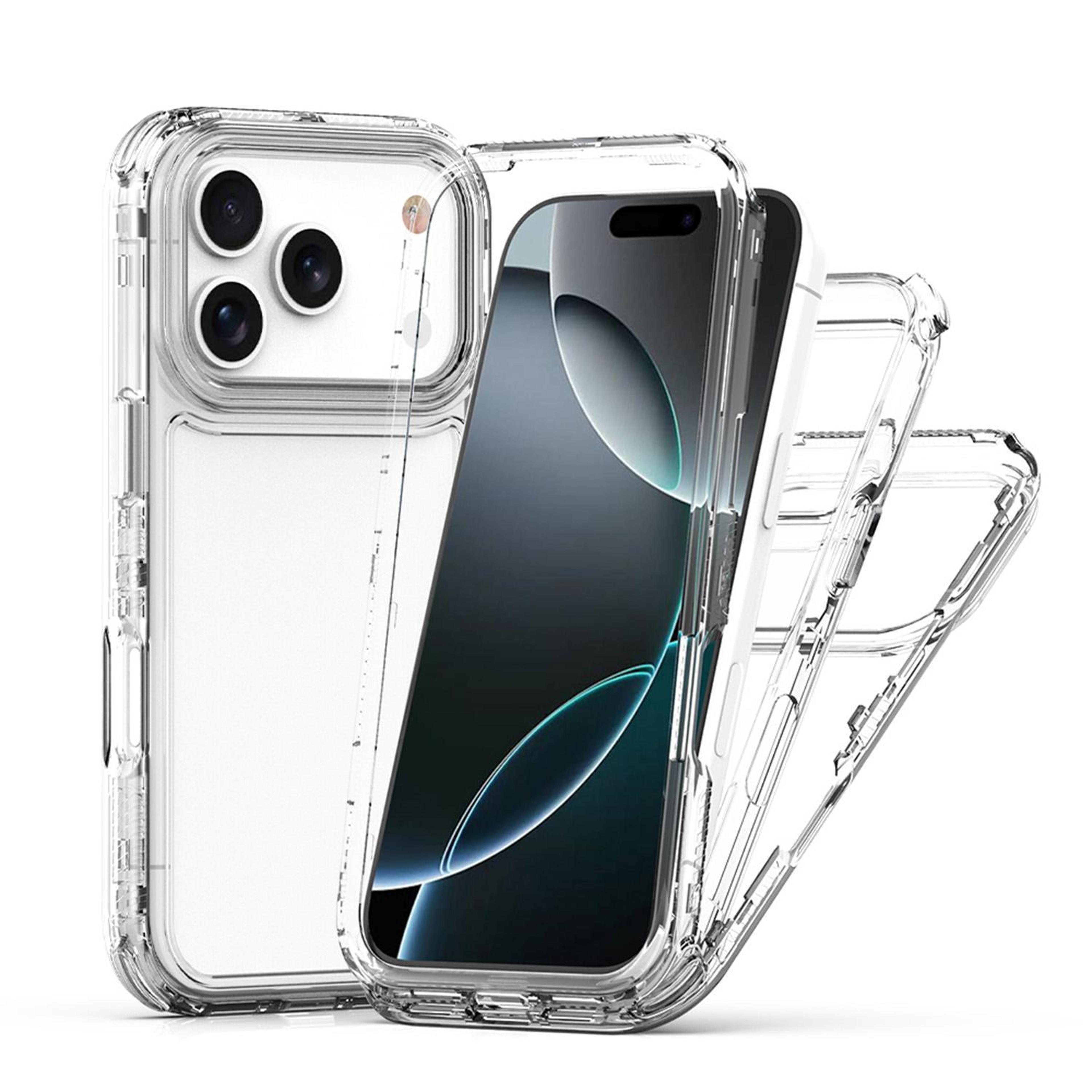 iphone 17 pro clear acrylic case slim protective tpu cover