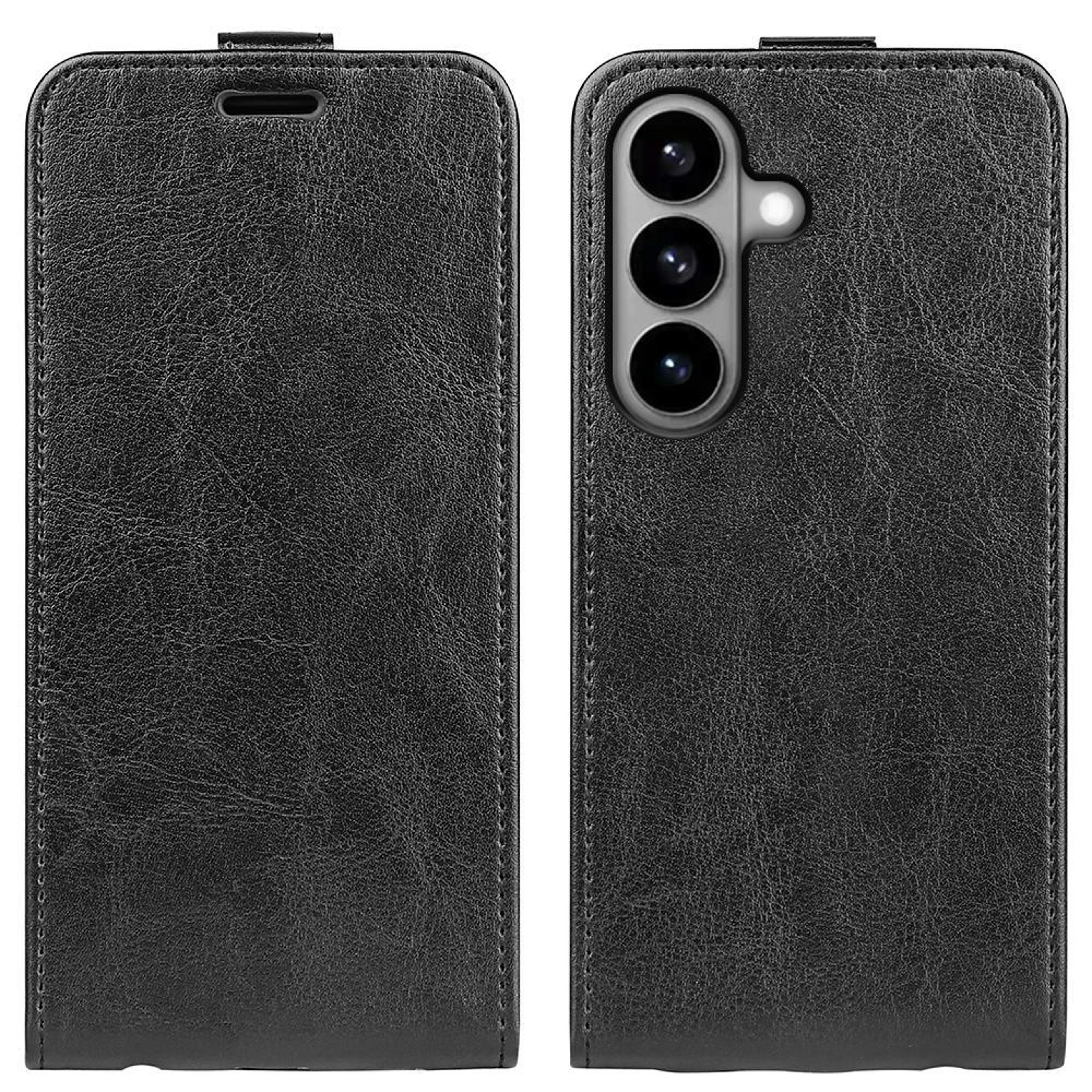 galaxy s26 5g leather flip wallet case with card slot and shockproof tpu protection