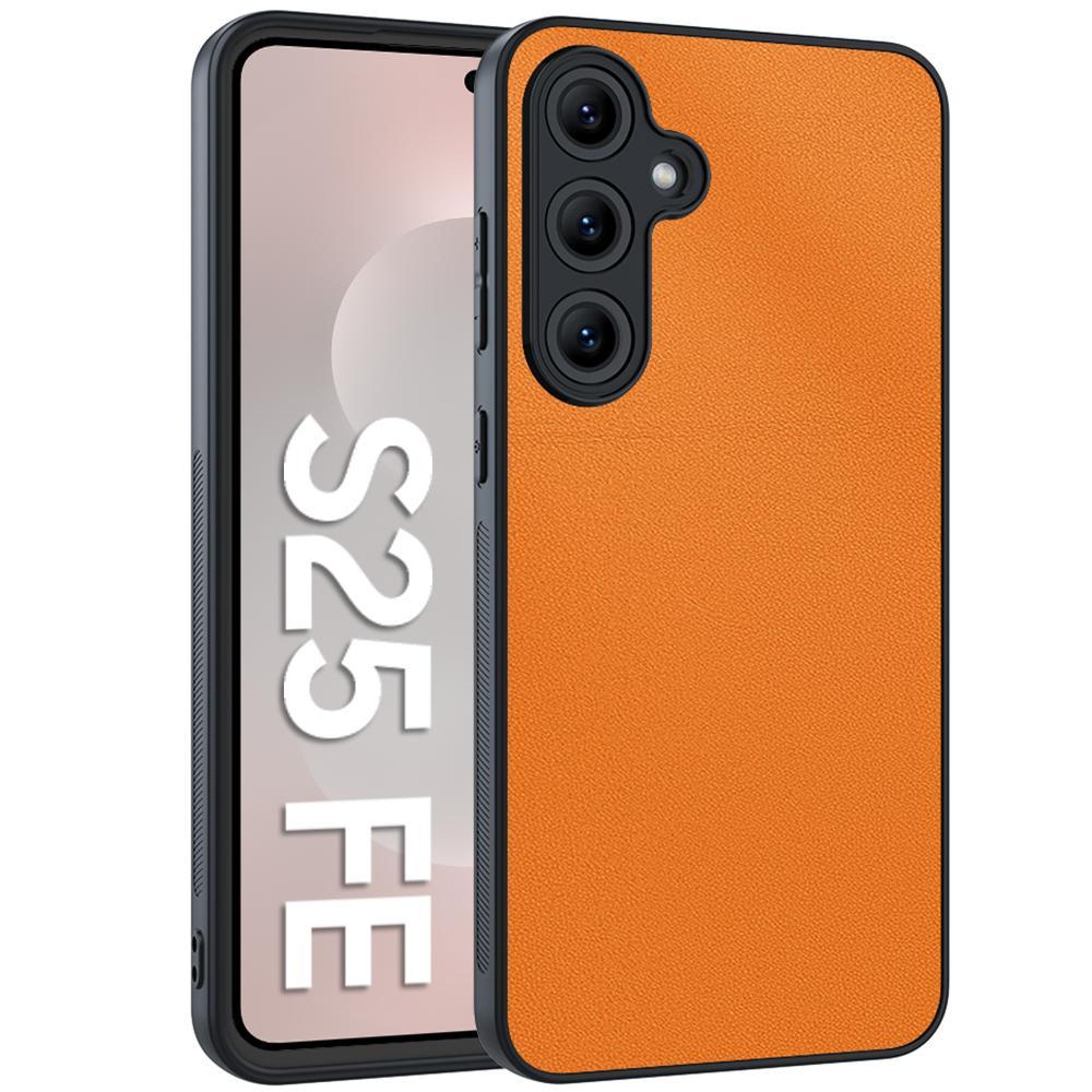 samsung galaxy s25 fe 5g slim leather case with lightweight shock protection