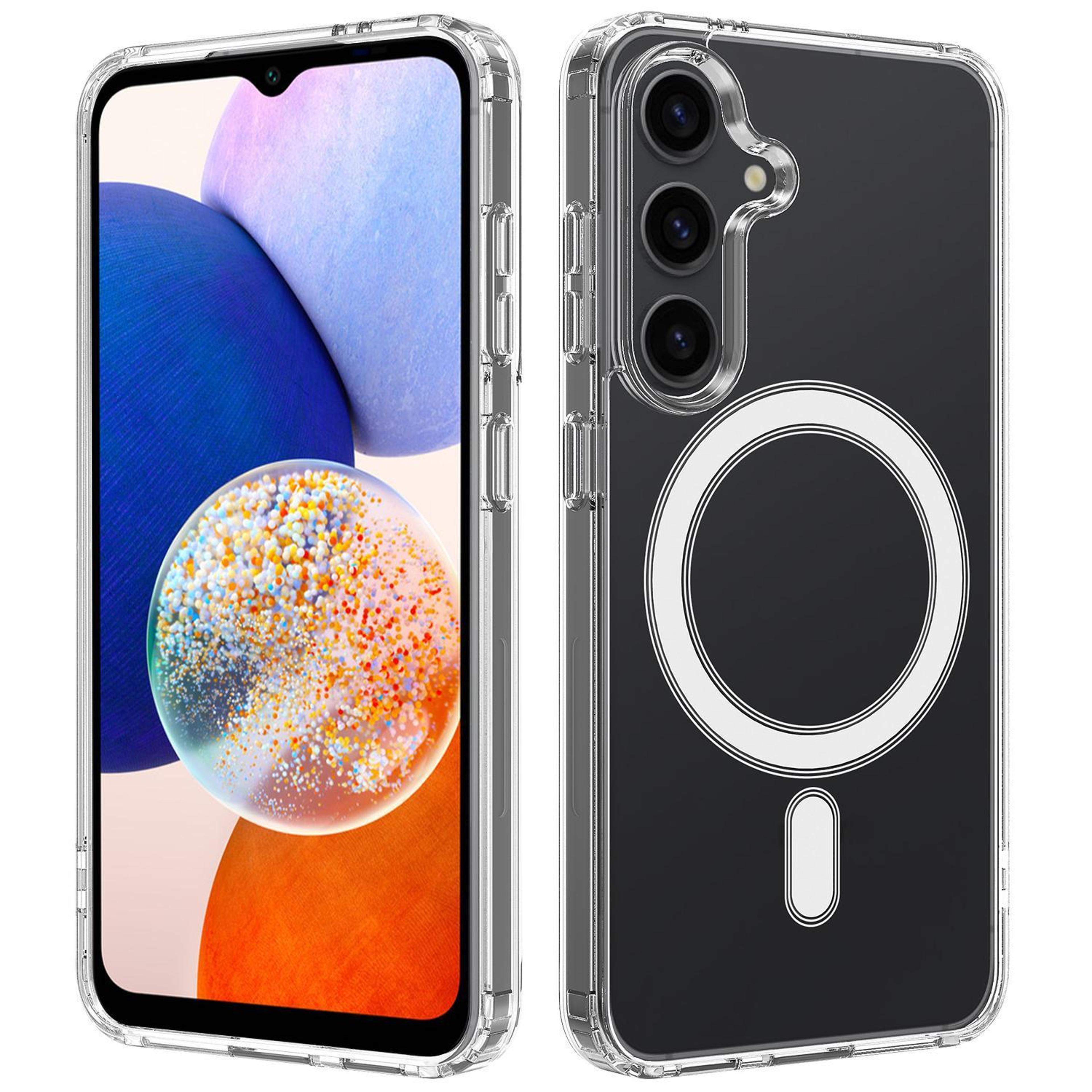 samsung galaxy a14 5g 4g magsafe clear case with magnetic ring and tpu protection