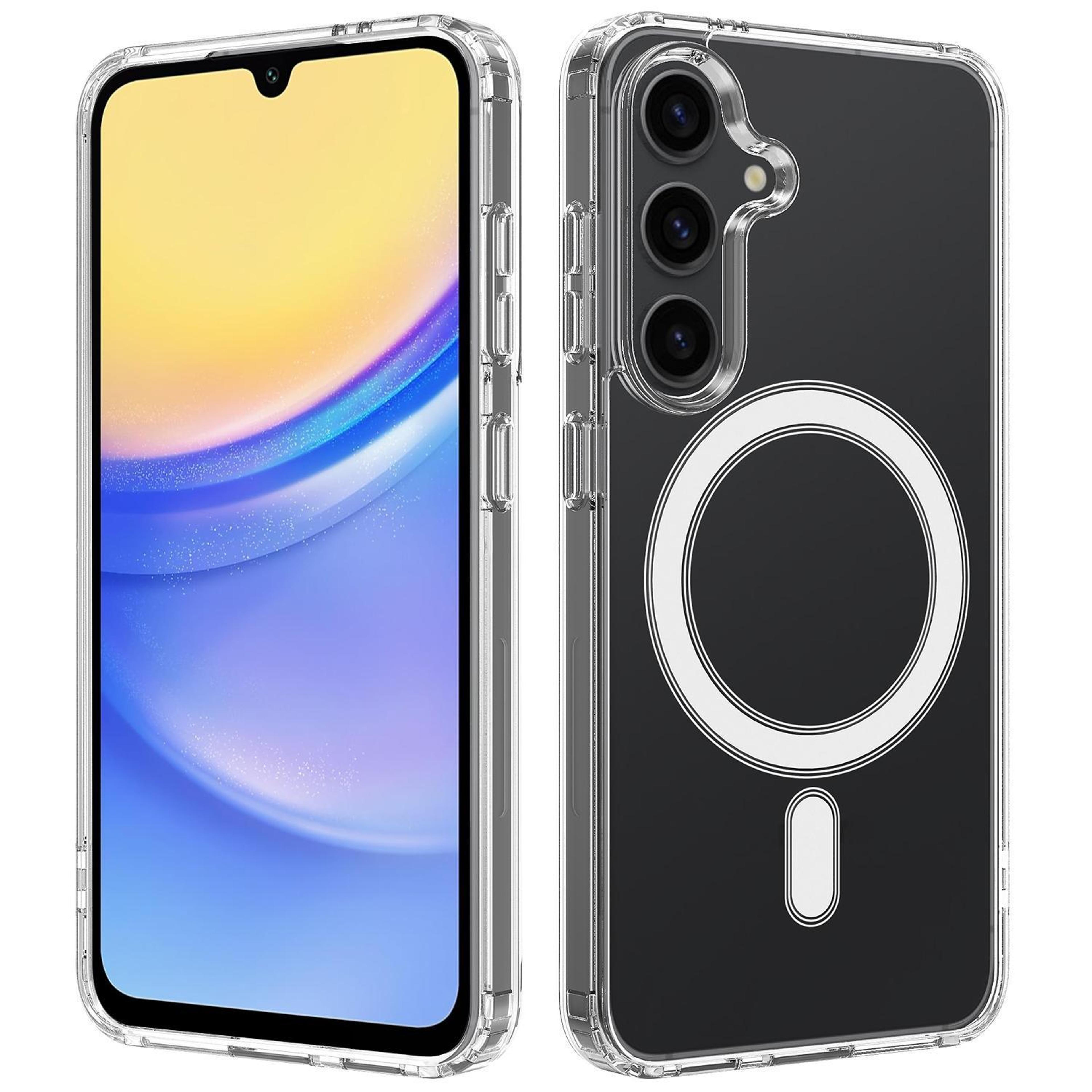 samsung galaxy a15 5g magsafe clear case with magnetic charging and drop protection