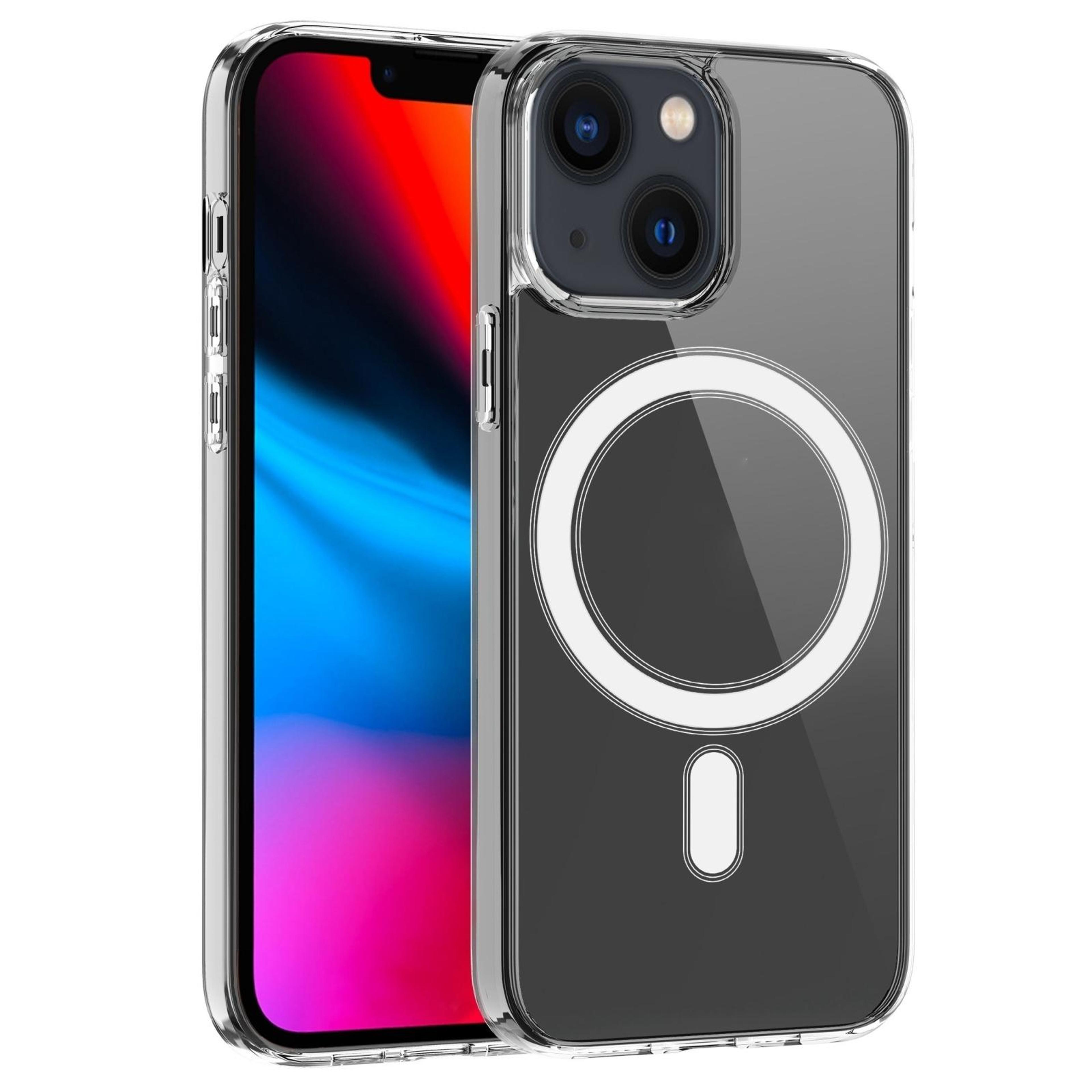 iphone 15 plus clear magsafe case with pc tpu protection