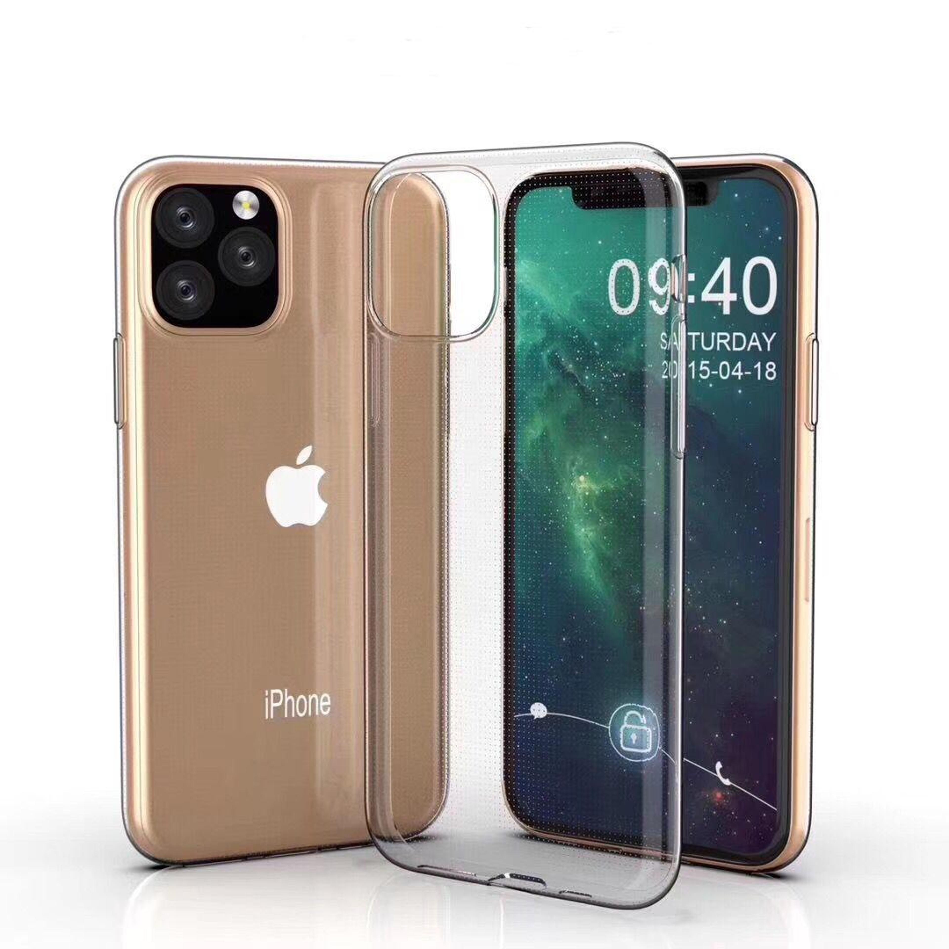 0.75mm ultra thin clear tpu shockproof case for iphone 11 pro