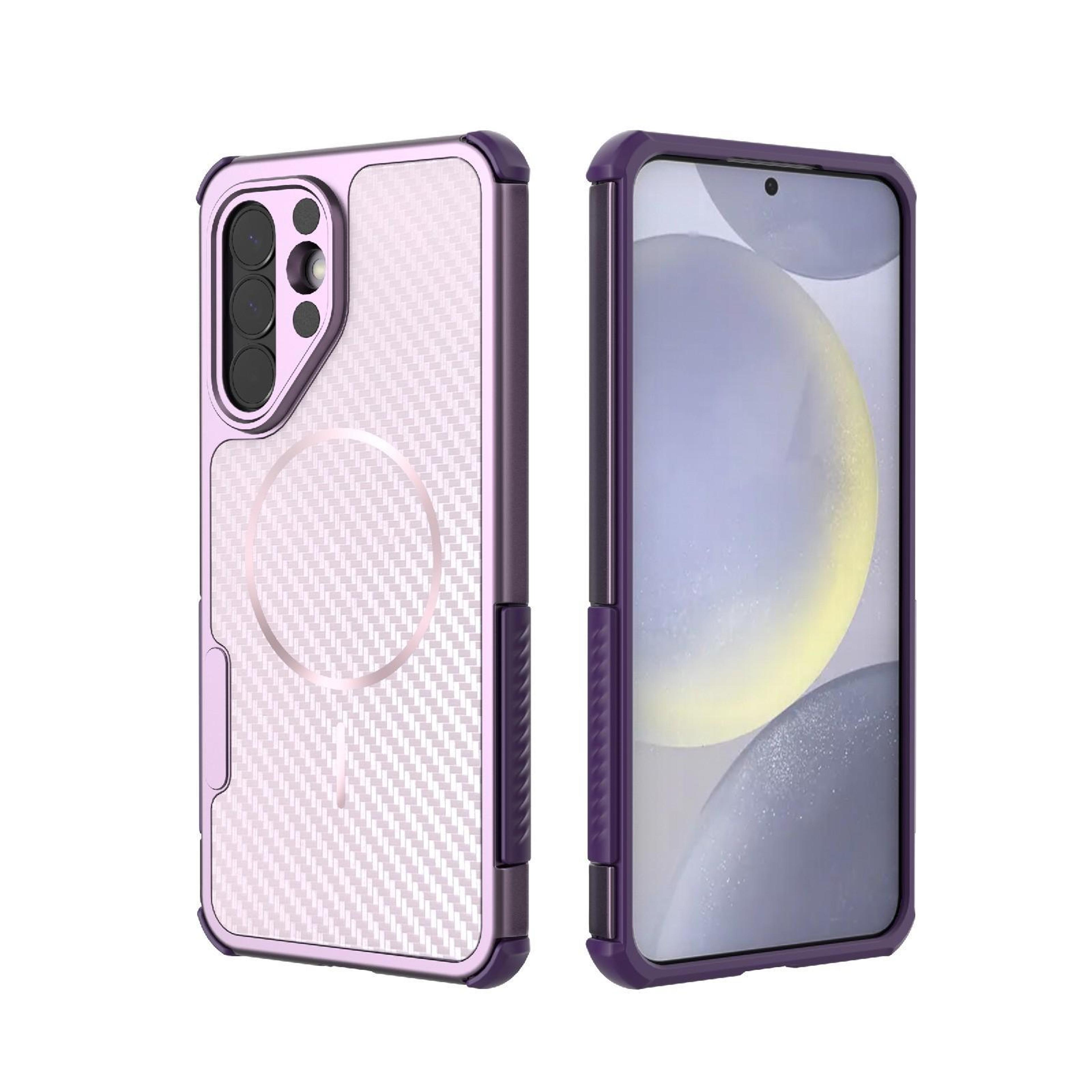 galaxy a57 5g rugged magnetic shockproof carbon fiber case