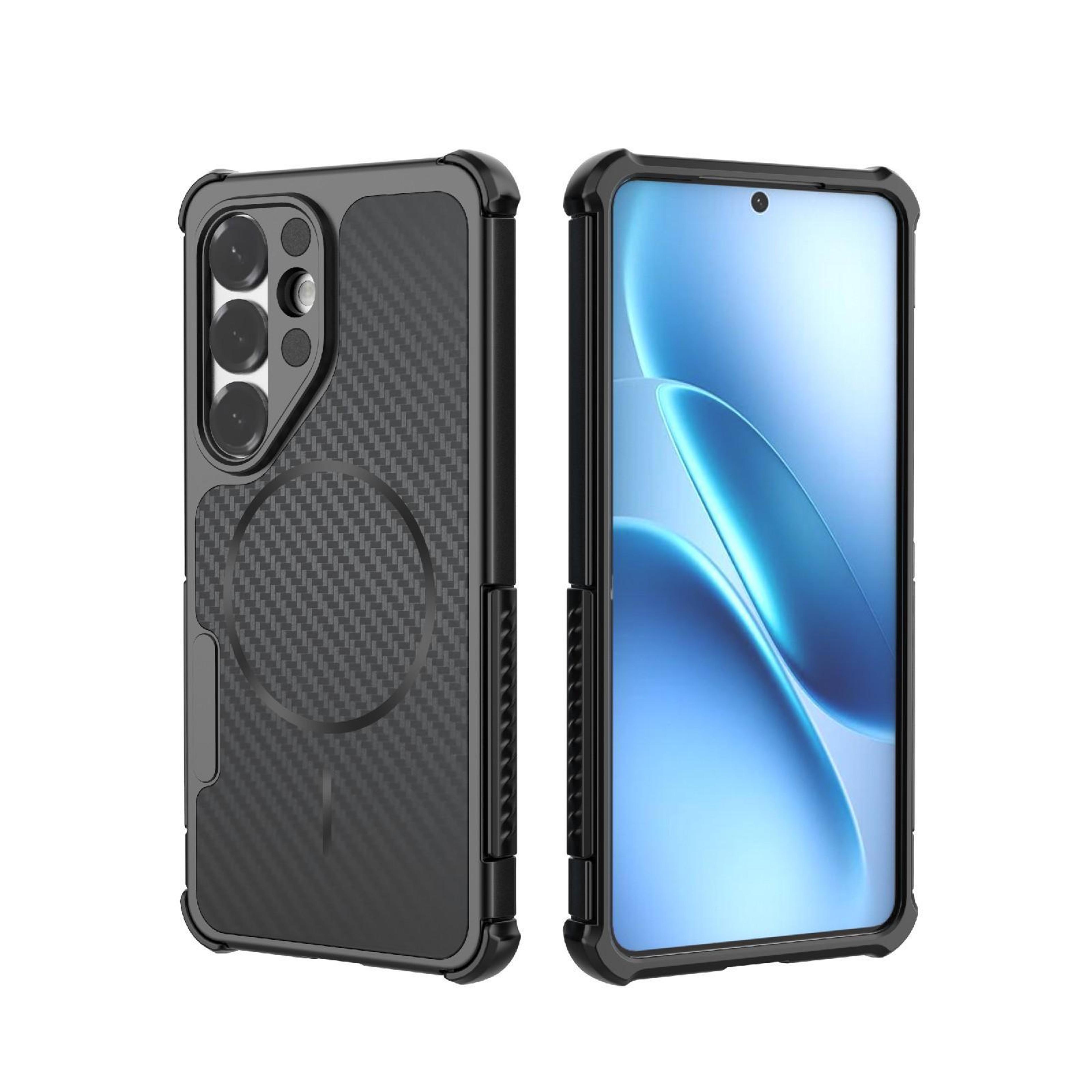 galaxy s26 5g rugged magnetic shockproof carbon fiber case