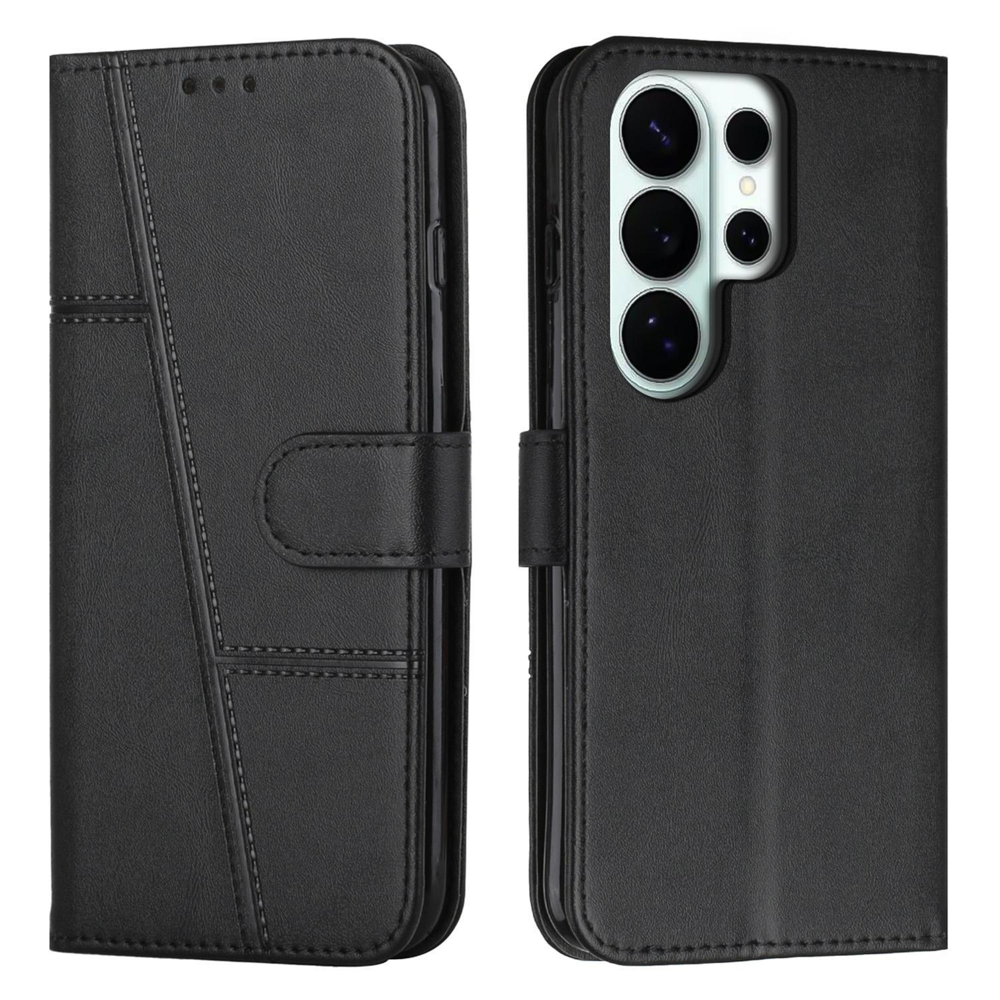 samsung galaxy s26 ultra leather wallet case with card holder kickstand and buckle