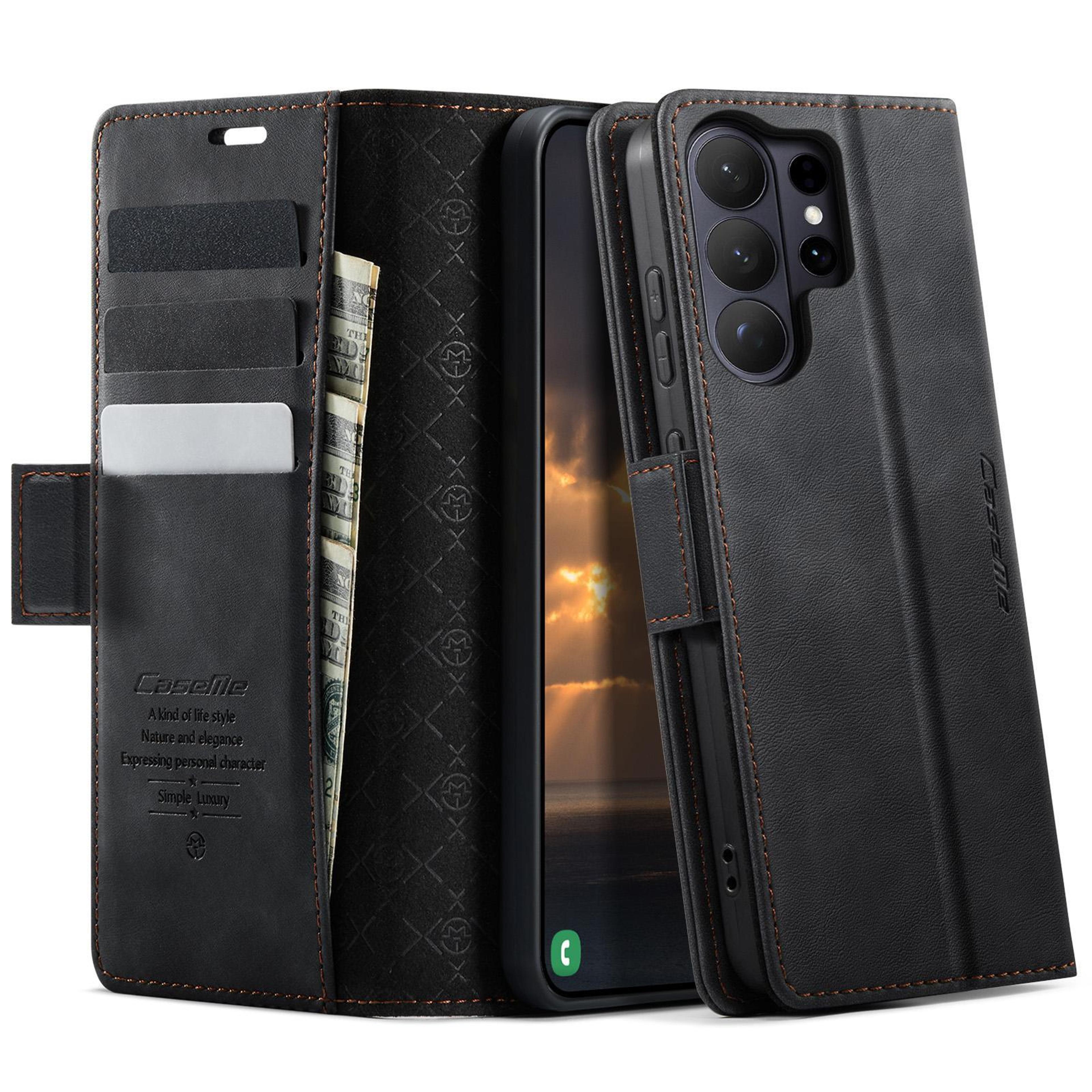 galaxy s26 ultra wallet case with rfid blocking and leather card holder