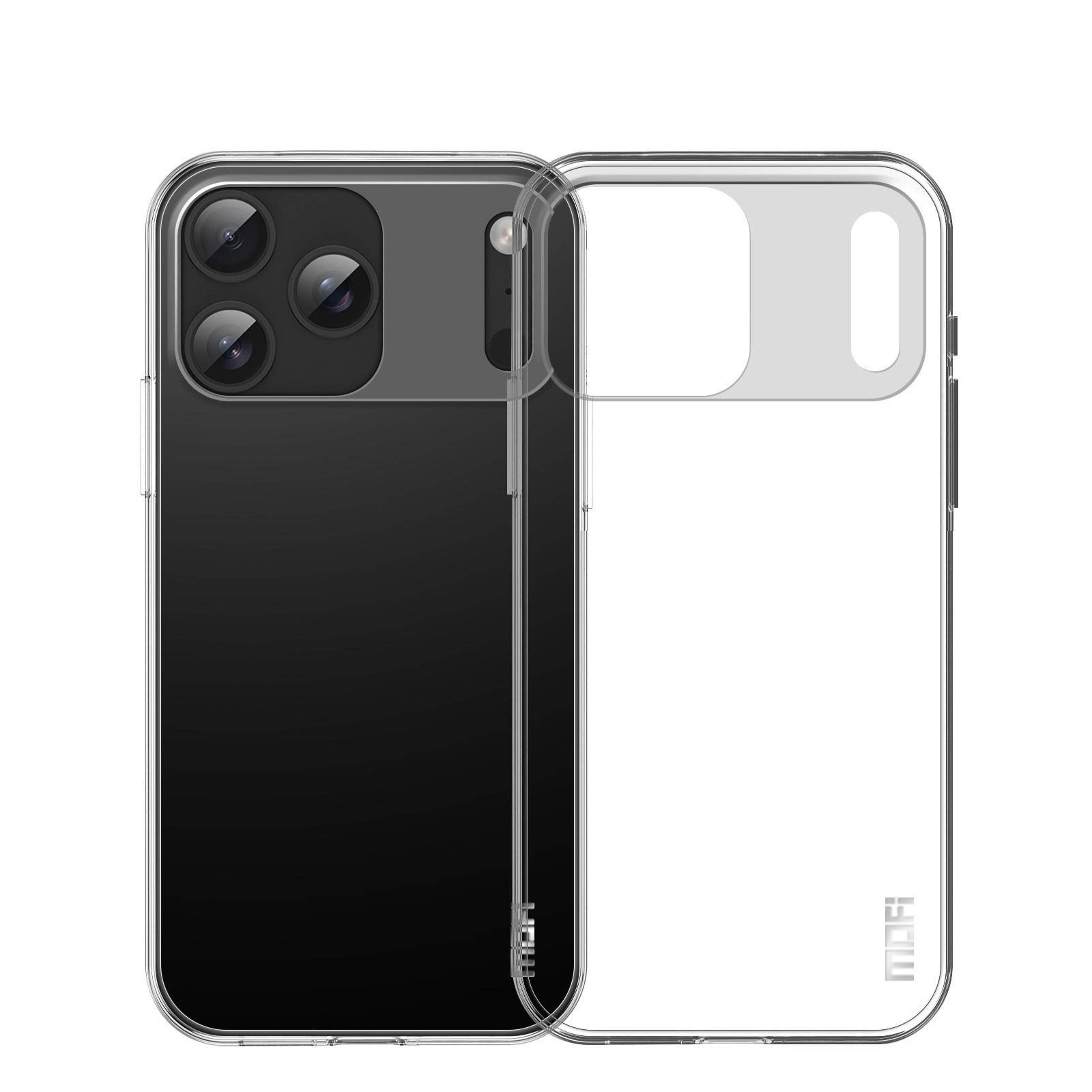 mofi ming iphone 17 pro clear case ultra thin tpu phone case with camera protection