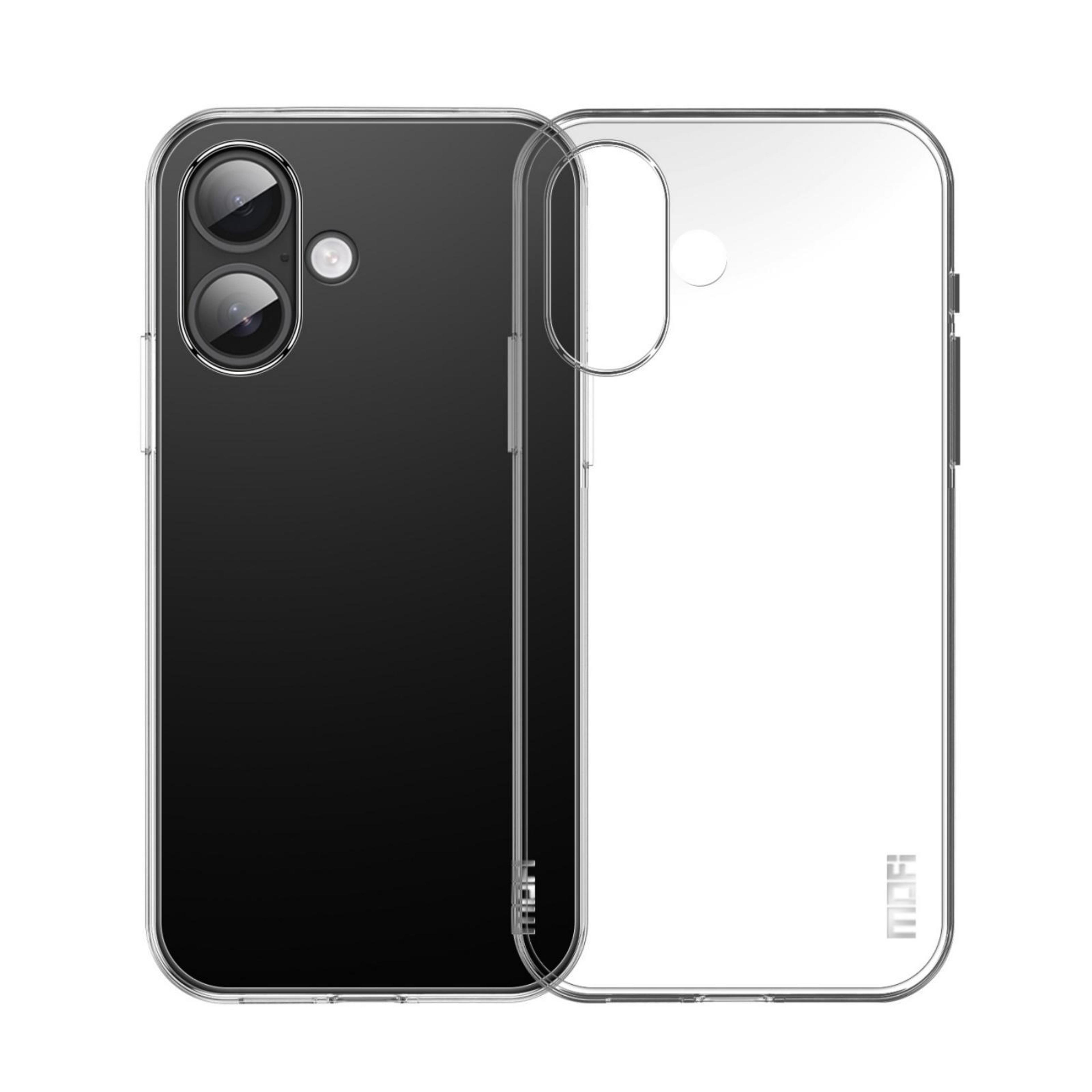 mofi ming iphone 17 clear case ultra thin tpu protective cover