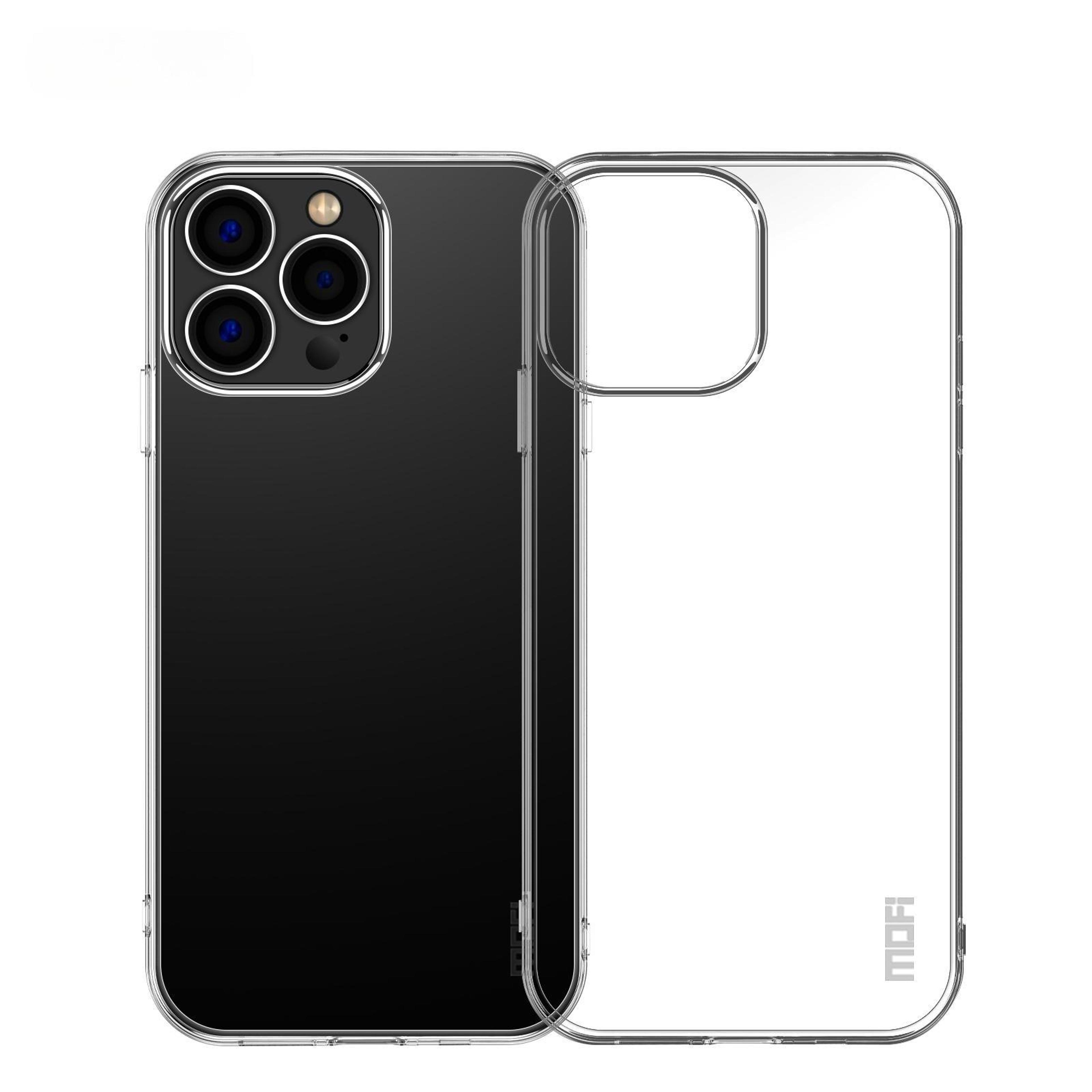 mofi ming series iphone 15 pro clear case ultra thin tpu phone case with slim everyday protection
