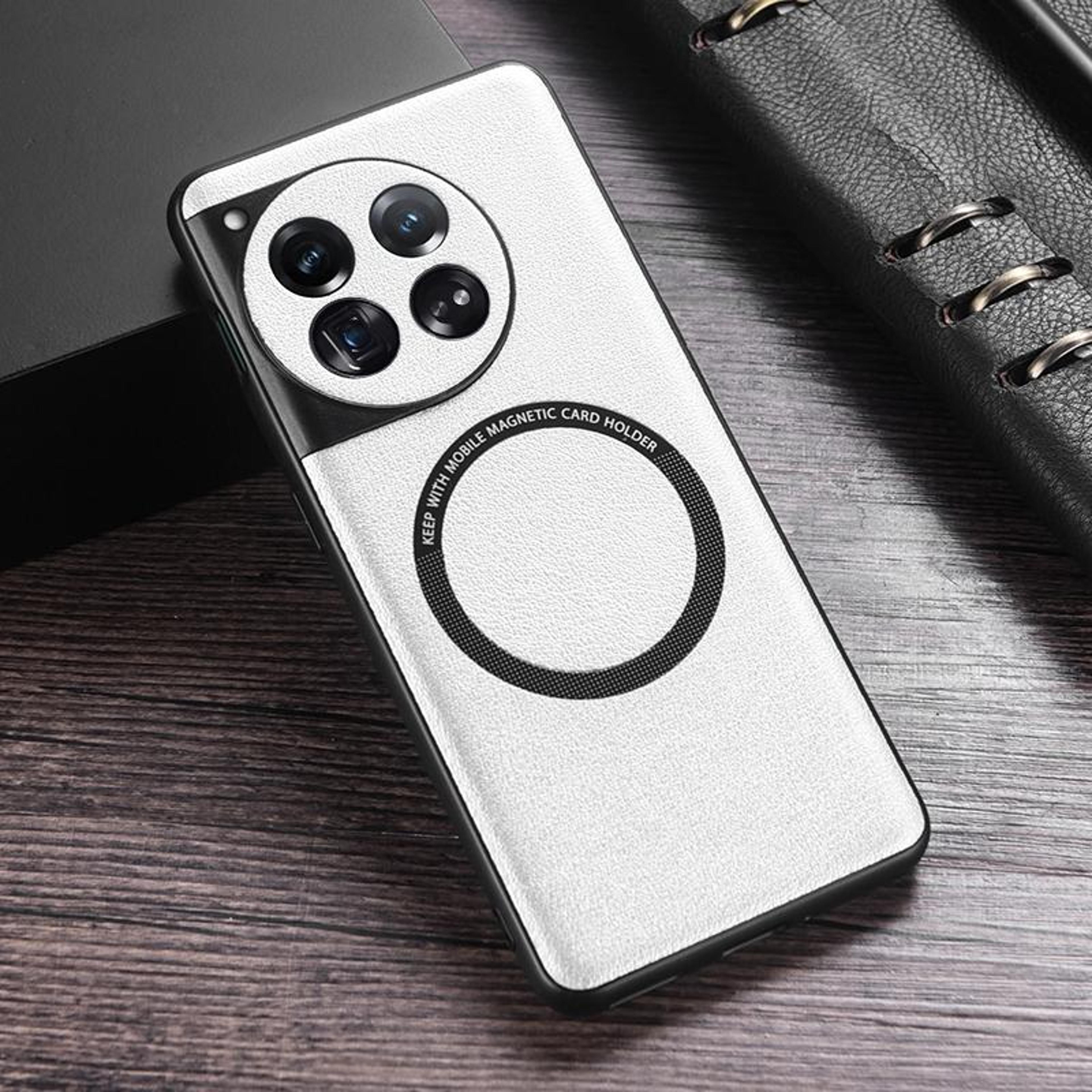 oneplus 12 magsafe magnetic case with pu leather shockproof protection