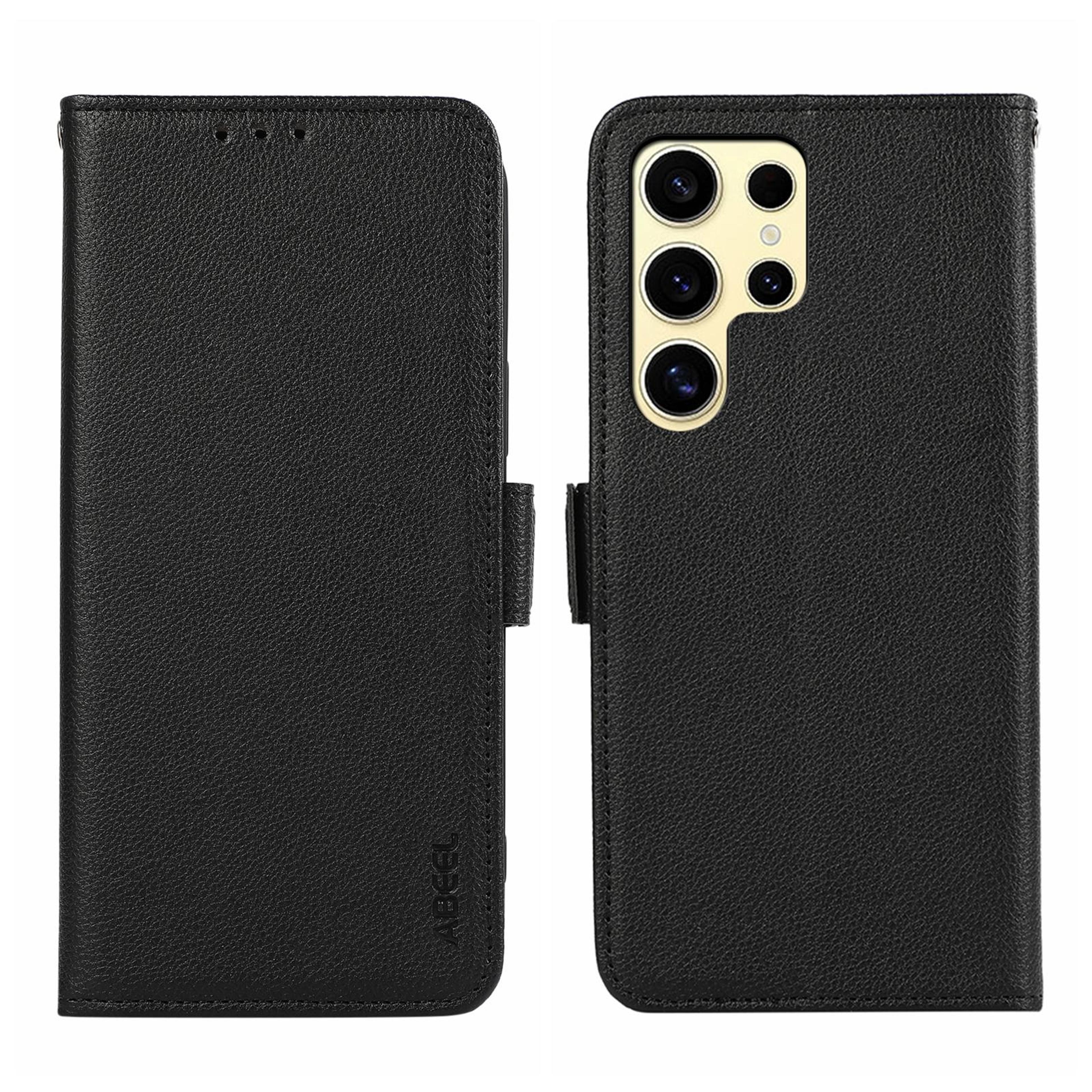 samsung galaxy s25 ultra wallet case with rfid protection and stand