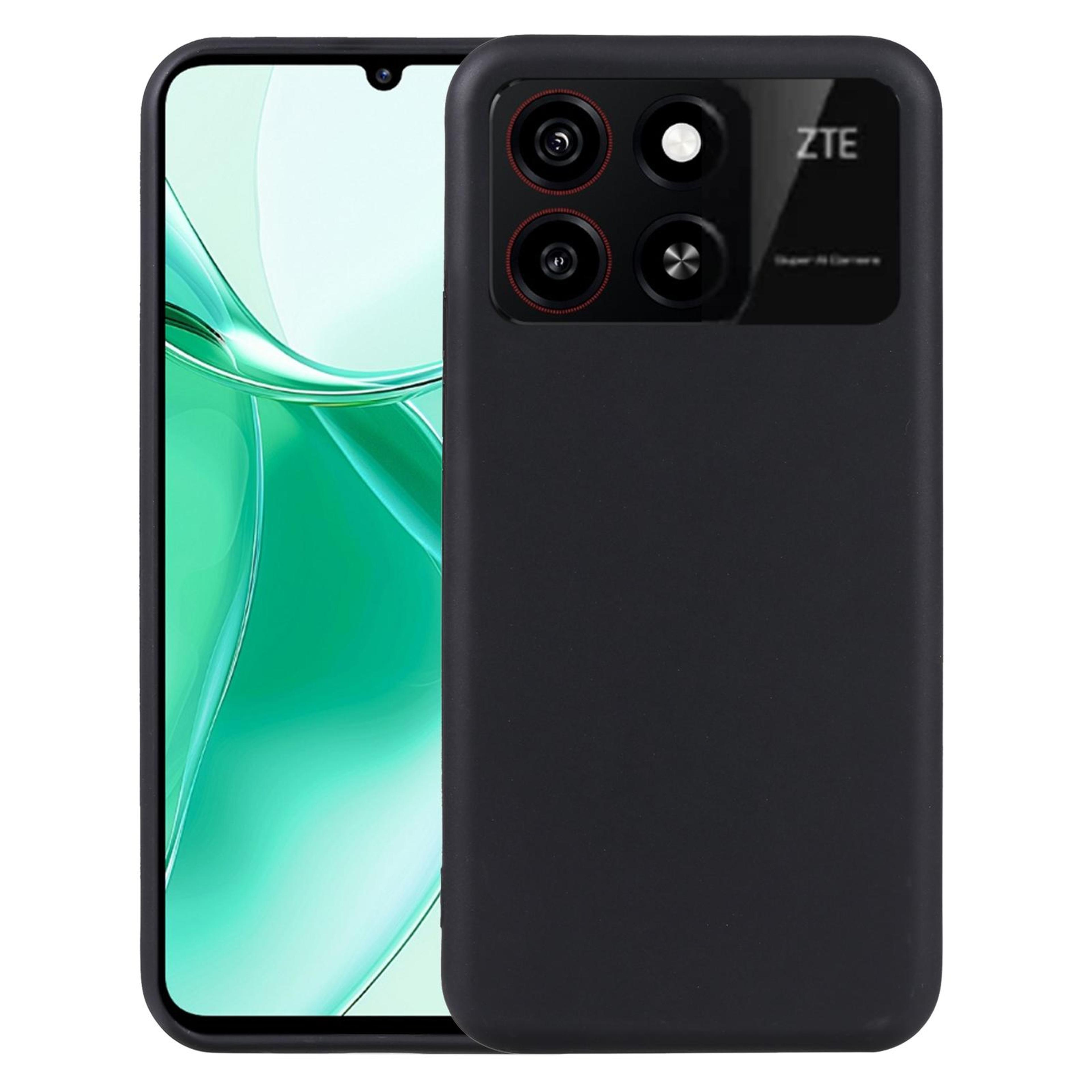 zte blade a35 tpu case slim black protective phone cover