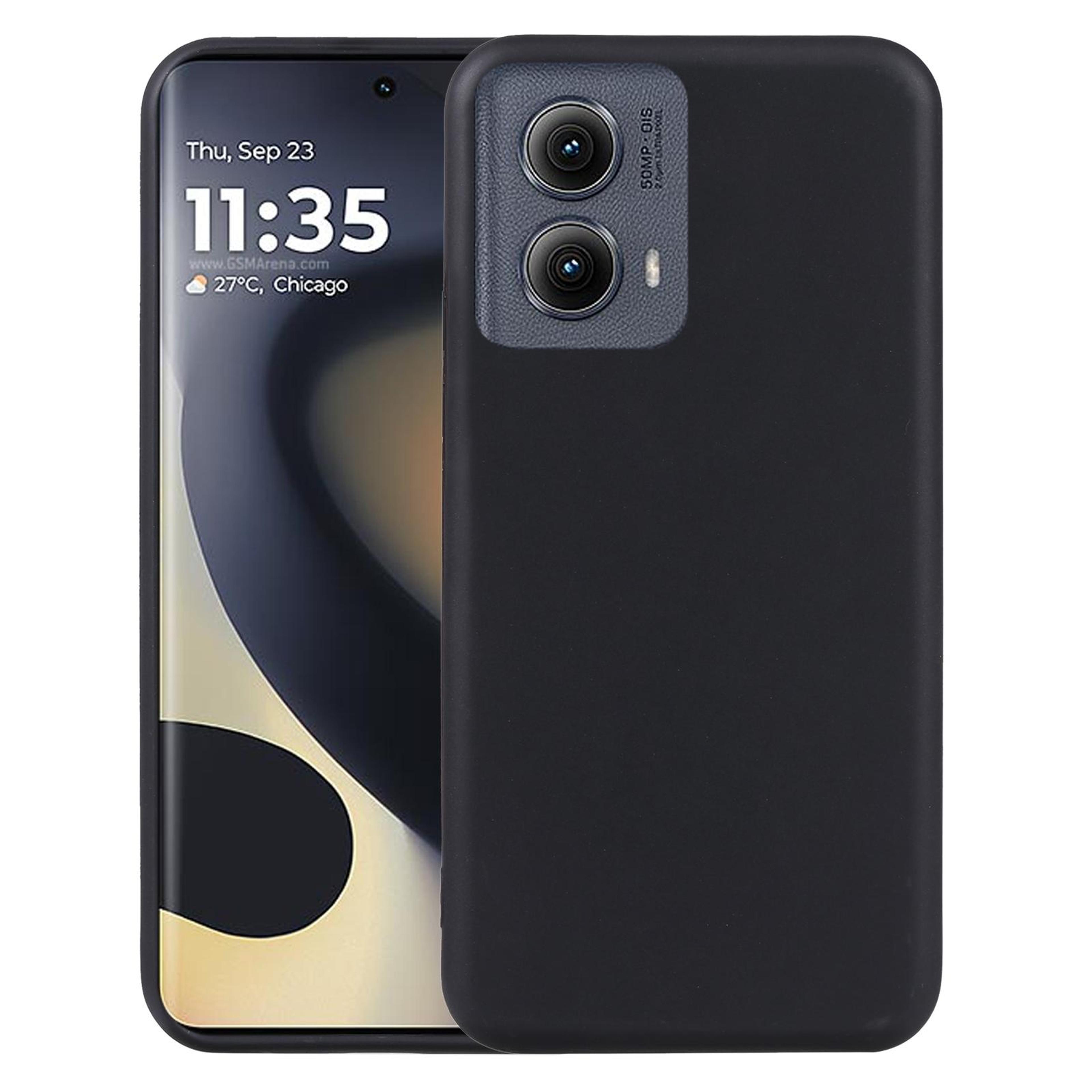 motorola edge 2024 slim tpu case black protective phone cover