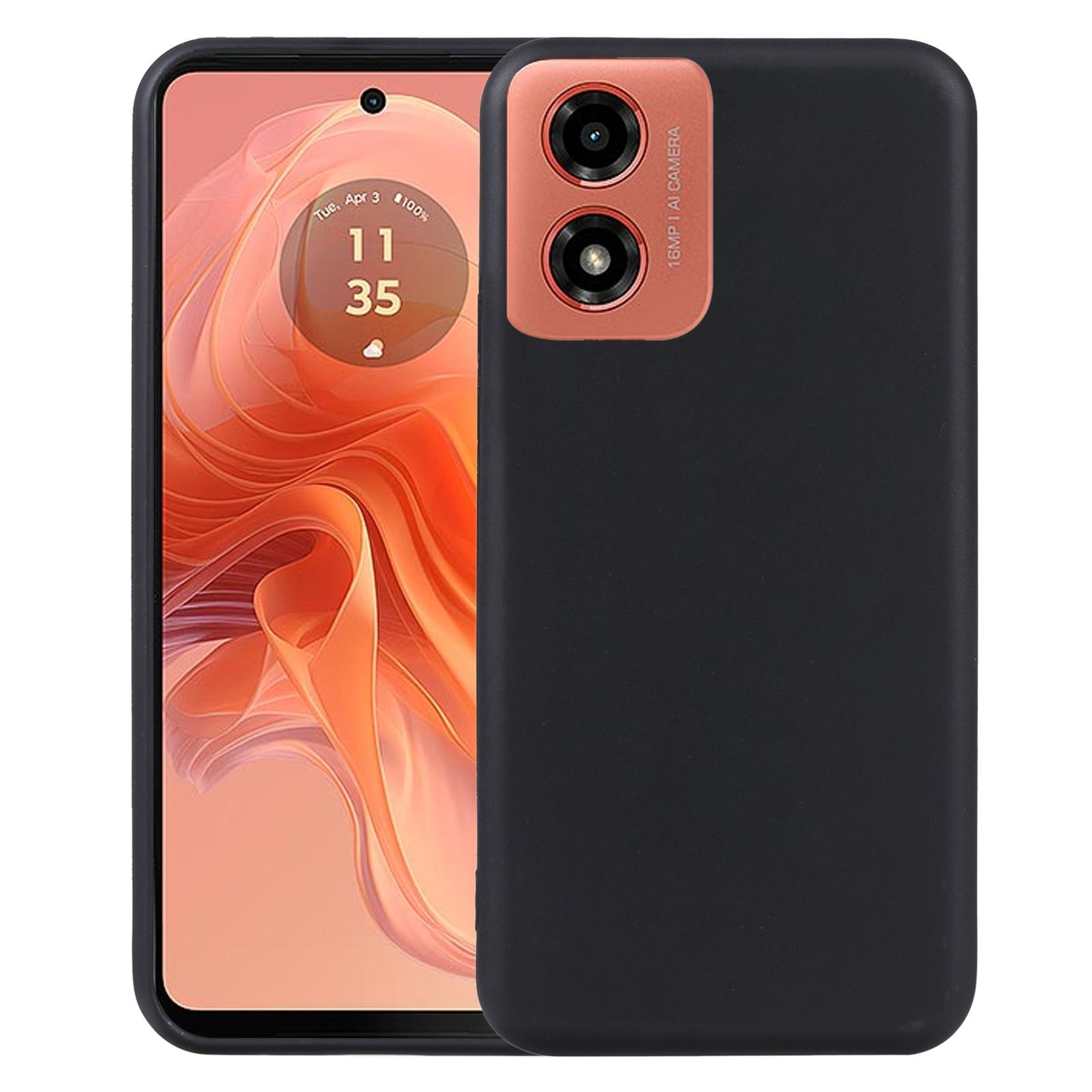 motorola moto g04 g04s tpu phone case slim protective black cover