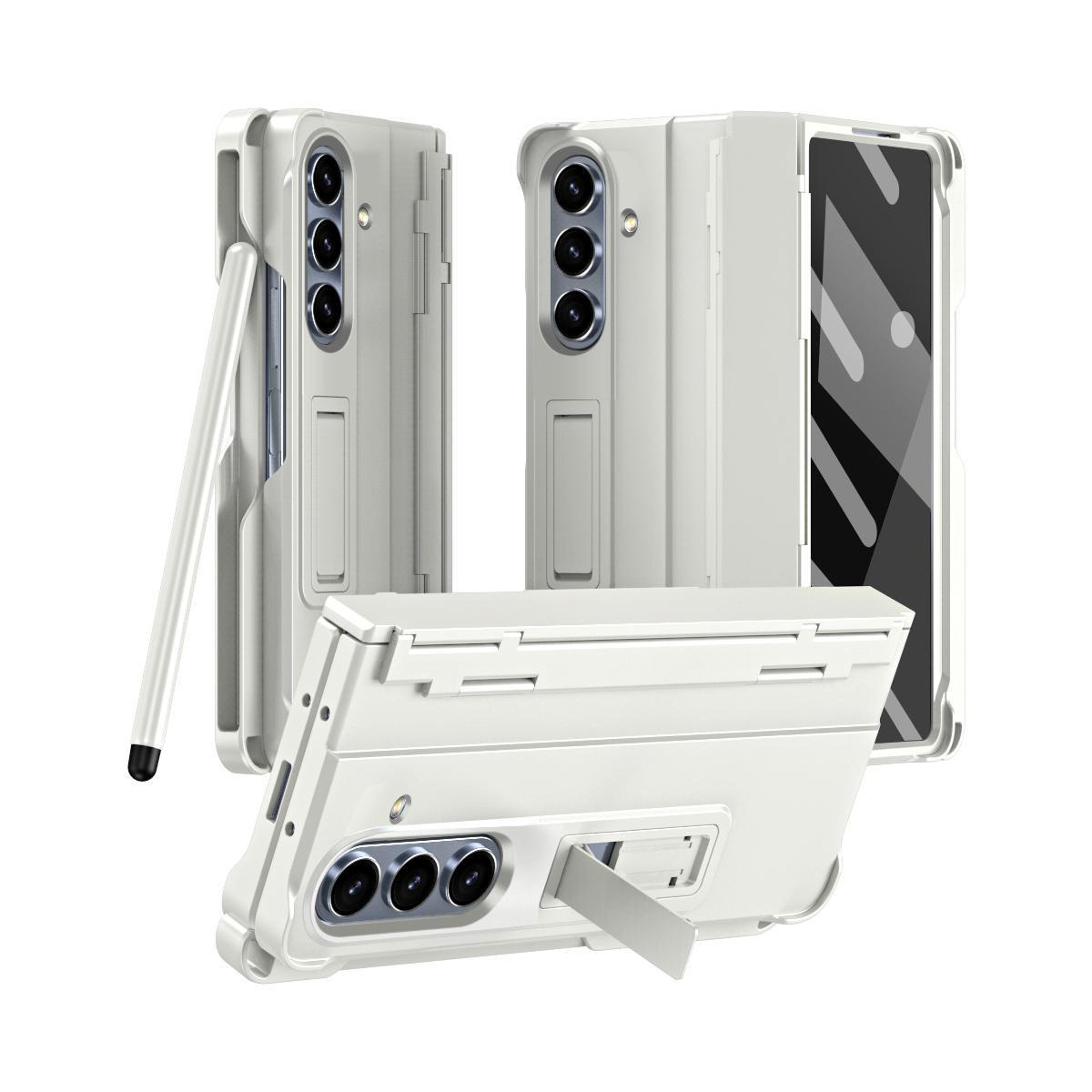galaxy z fold8 ultra 5g shockproof hinge case with tempered glass and pen