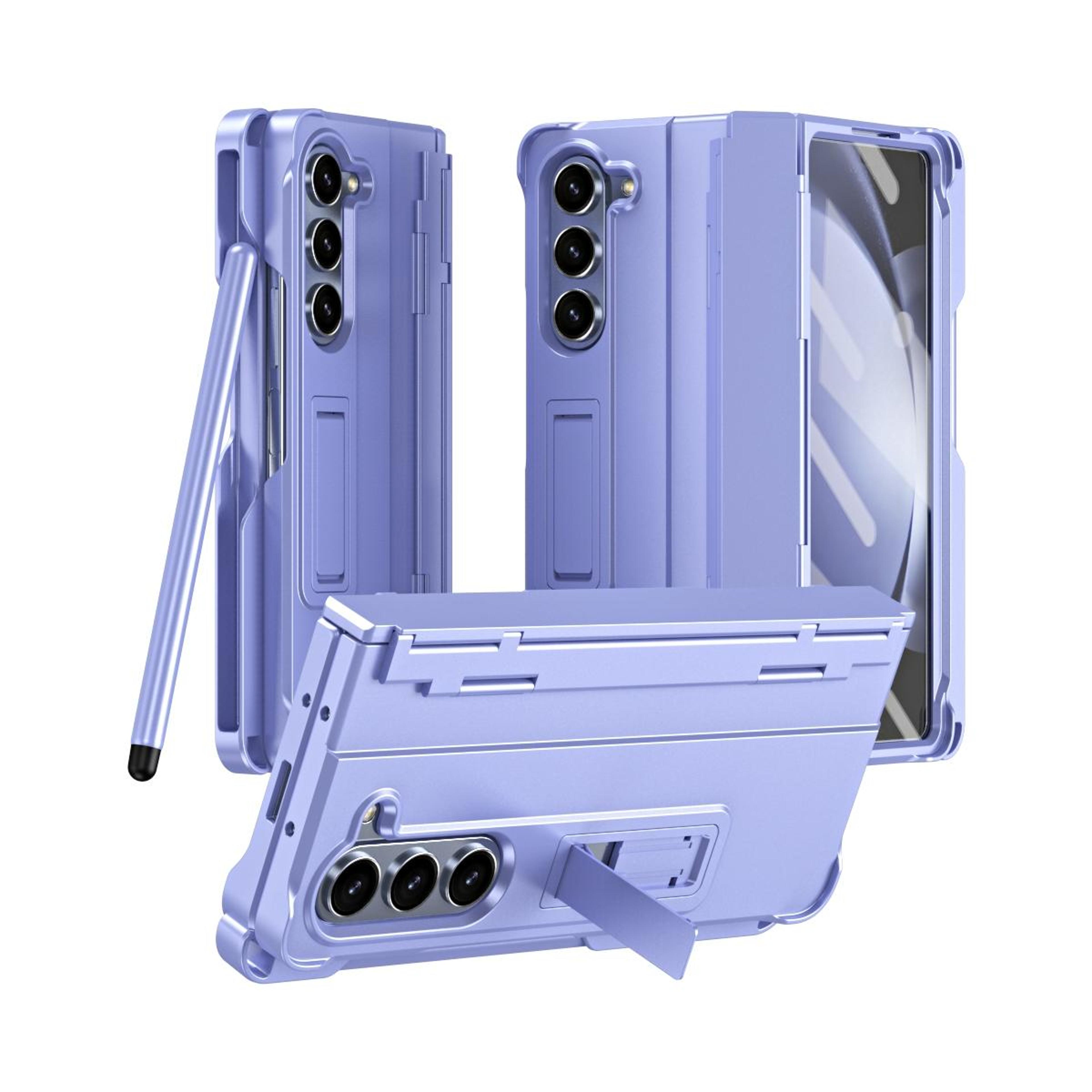 galaxy z fold5 case with pen, hinge protection and tempered glass screen protector