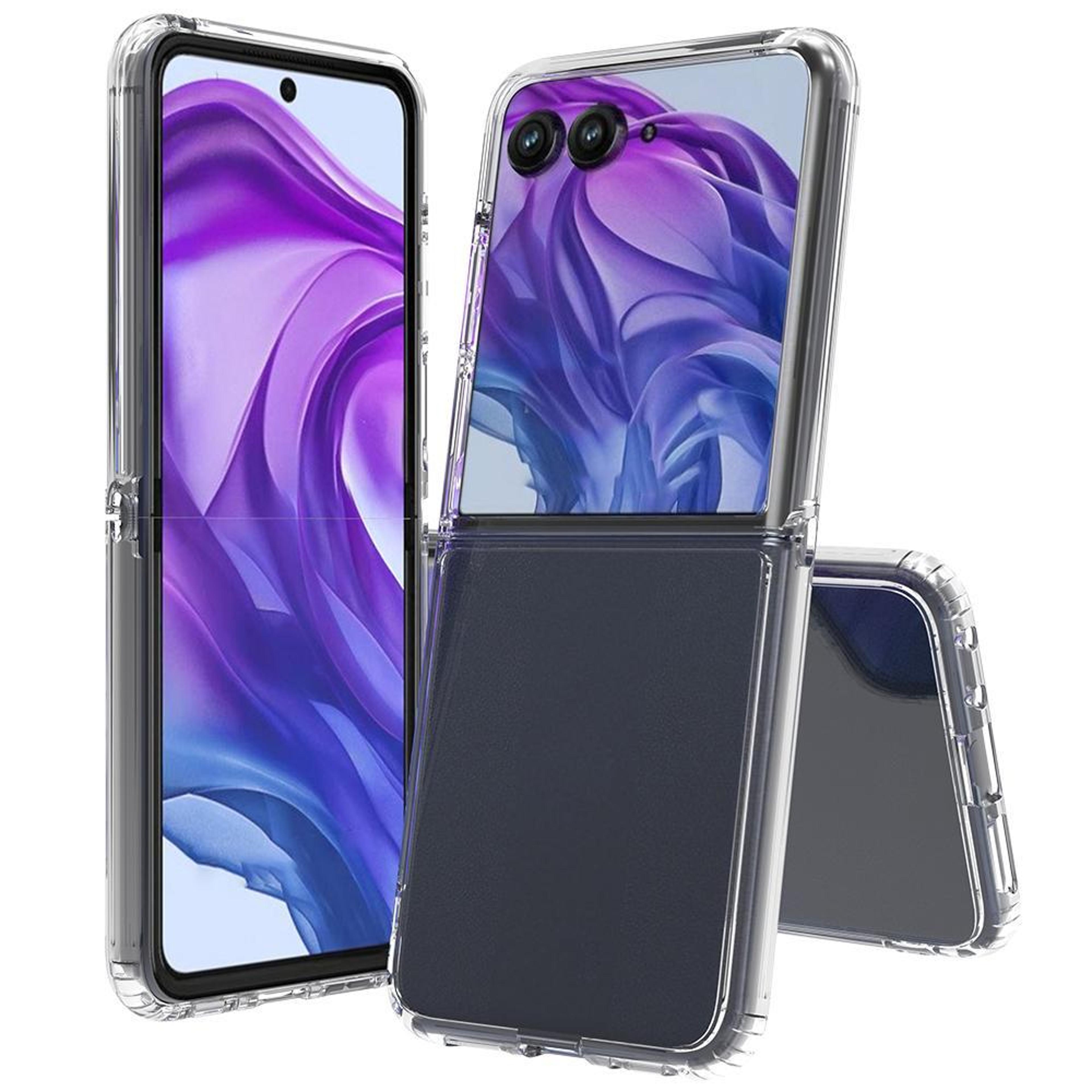 motorola razr 60 pro clear case scratch resistant acrylic tpu cover