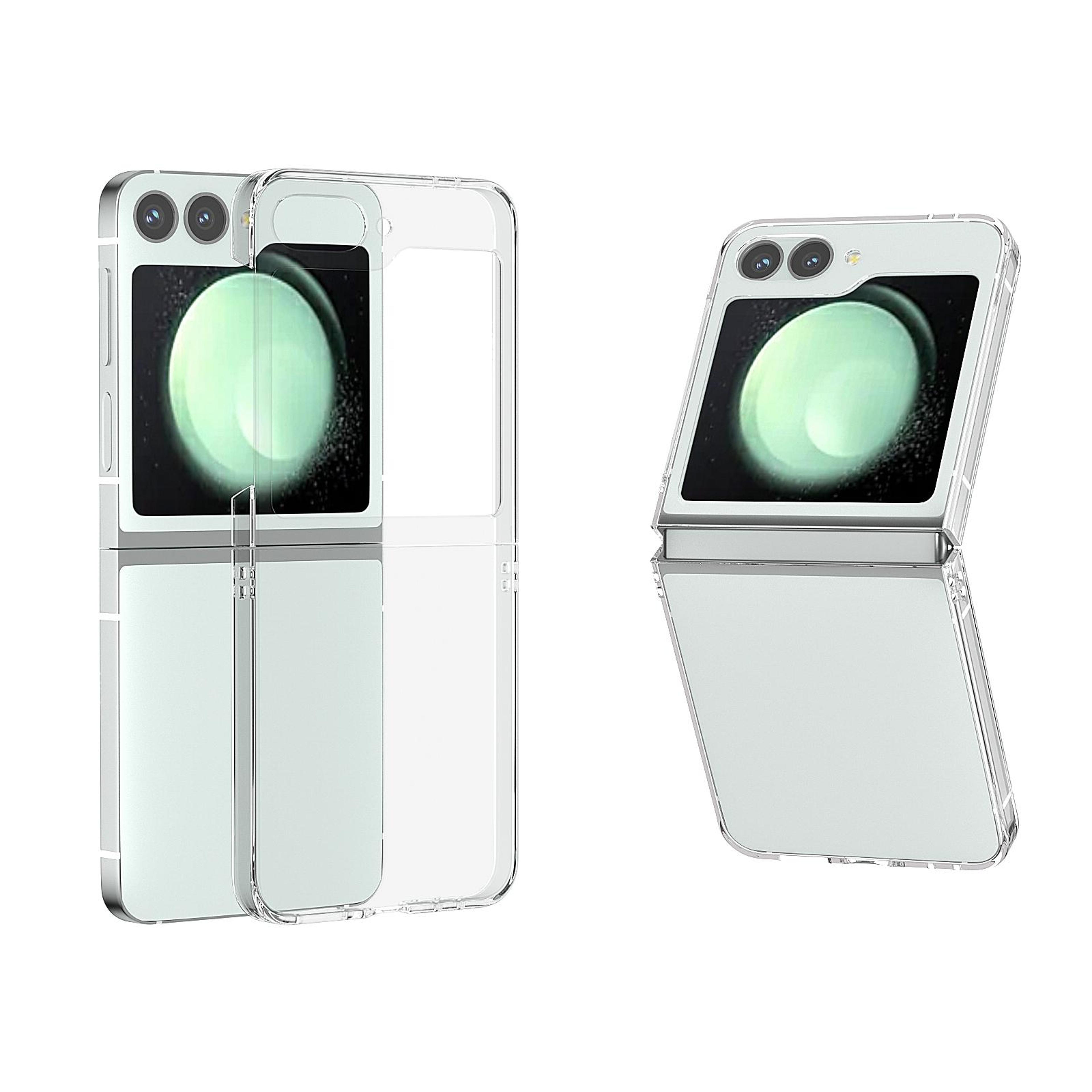 samsung galaxy z flip6 flip7 fe clear shockproof tpu pc protective case