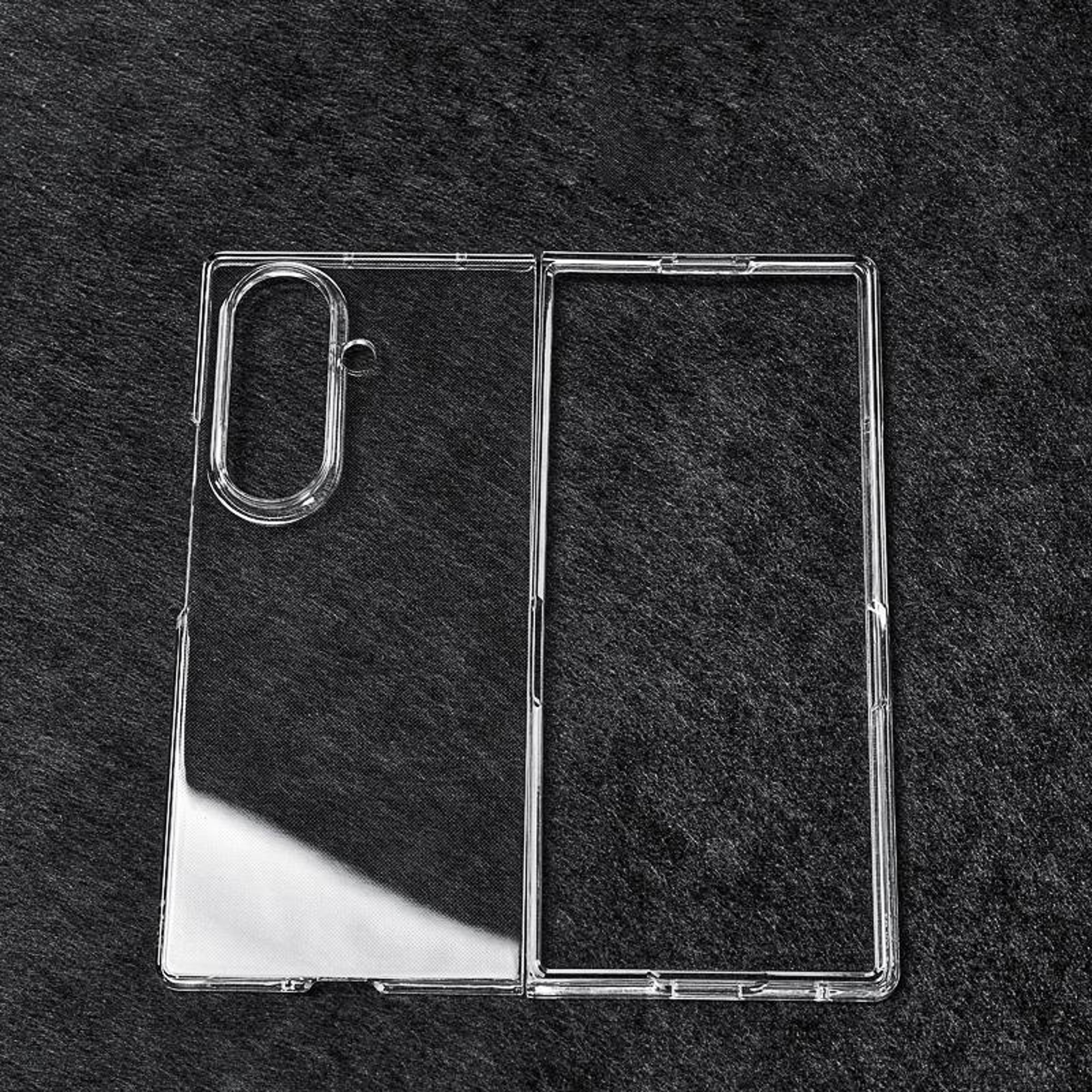samsung galaxy z fold7 clear shockproof pc case slim protective cover