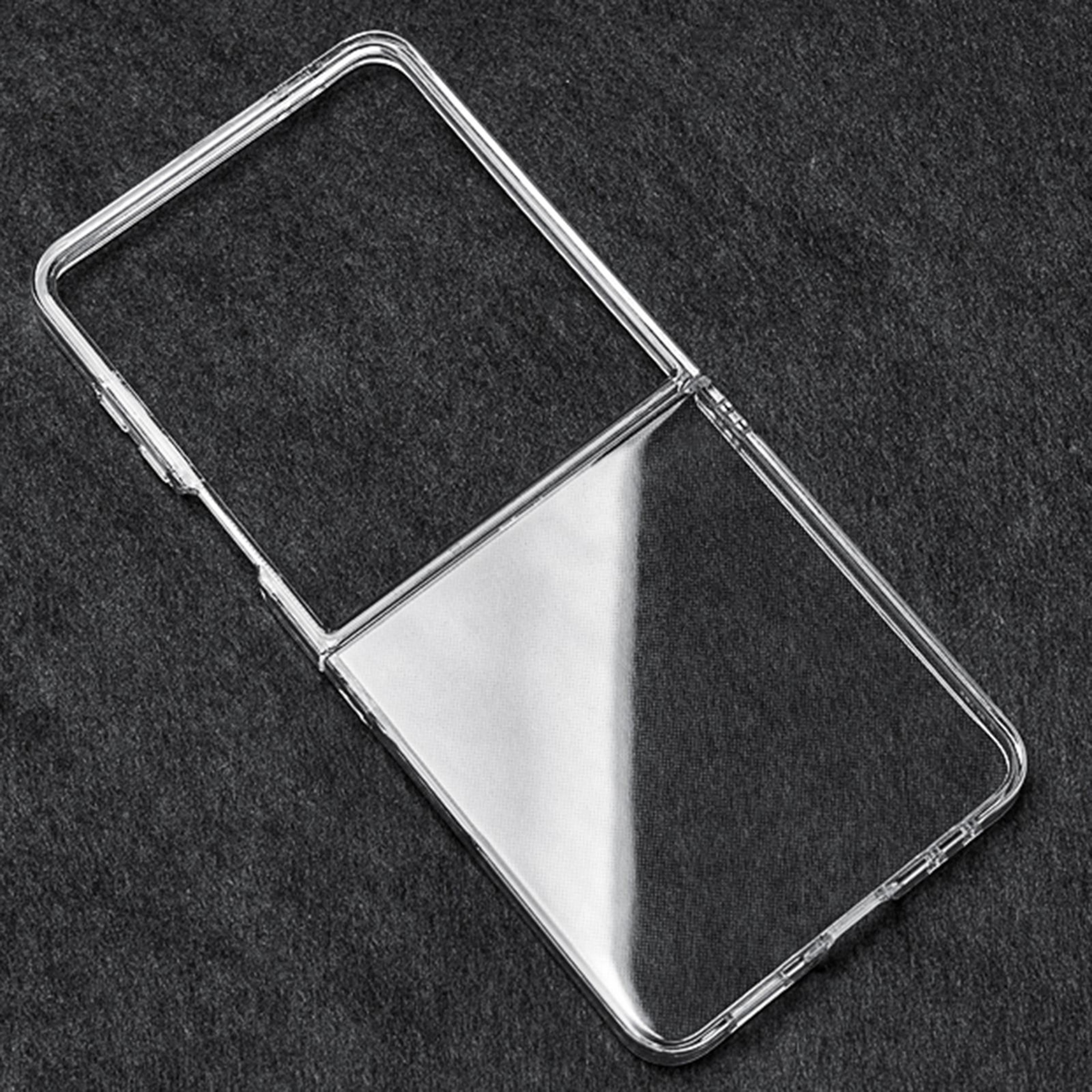 samsung galaxy z flip7 clear case slim shockproof pc protective cover