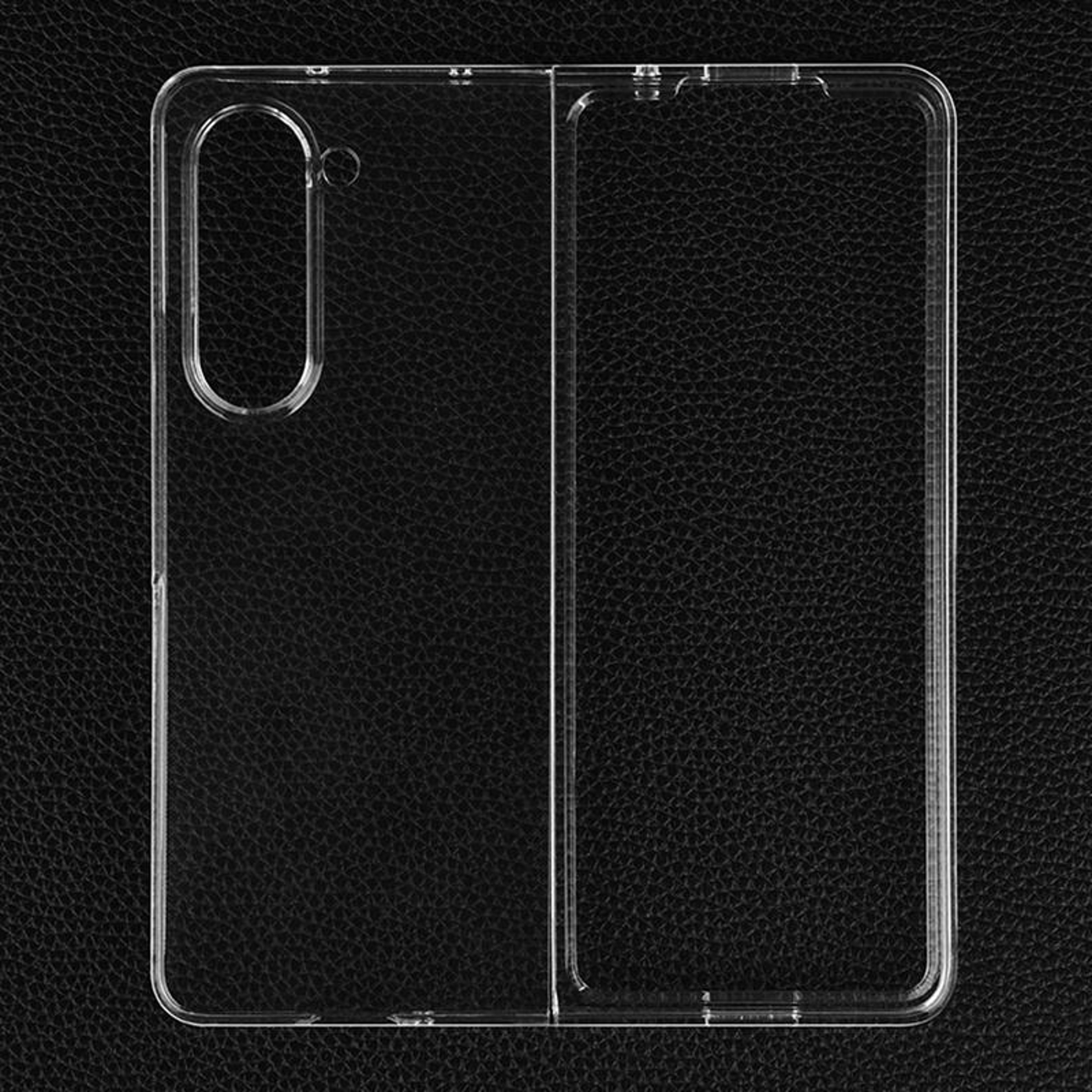 samsung galaxy z fold4 clear shockproof pc case slim protective cover