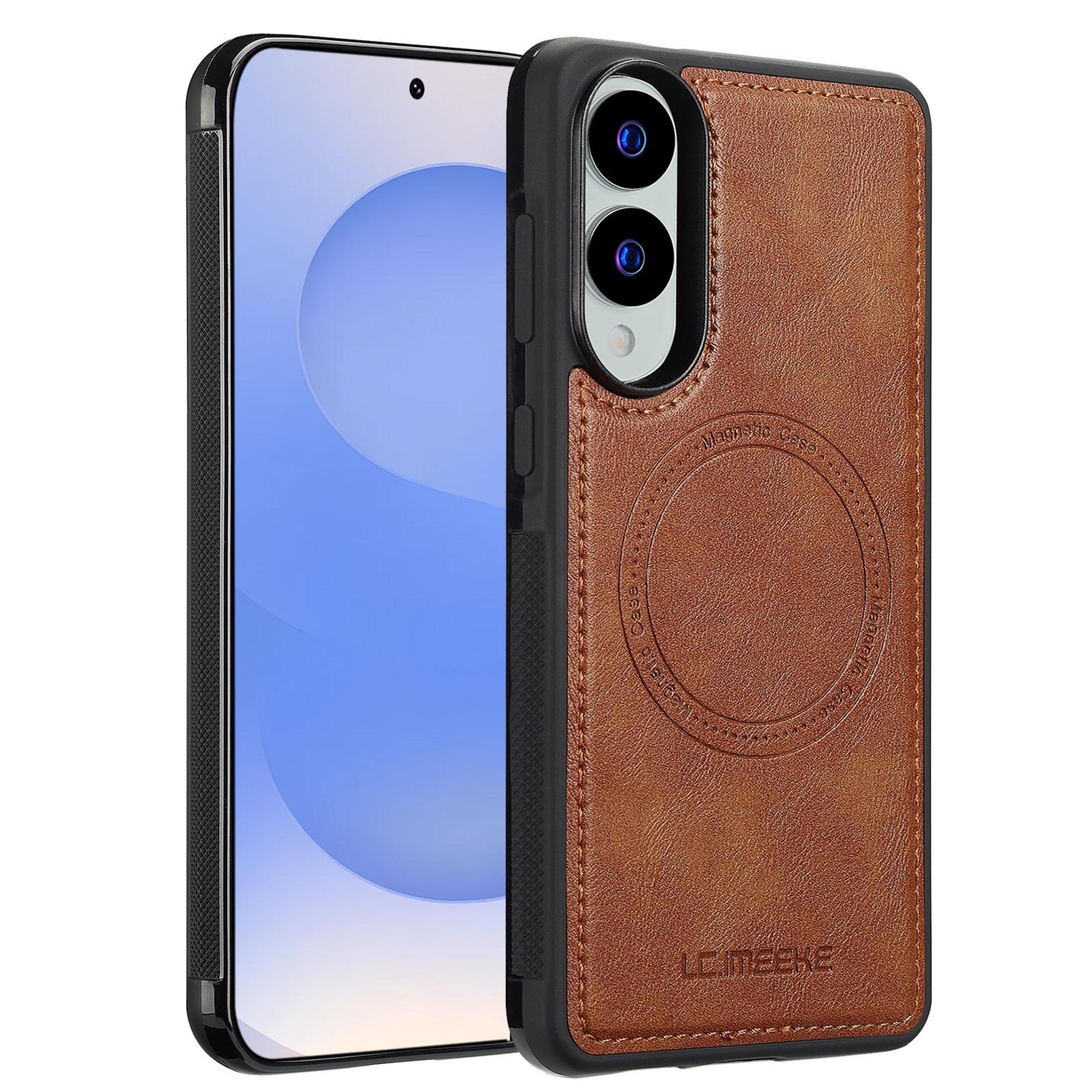 samsung galaxy s25 edge magsafe pu leather protective case