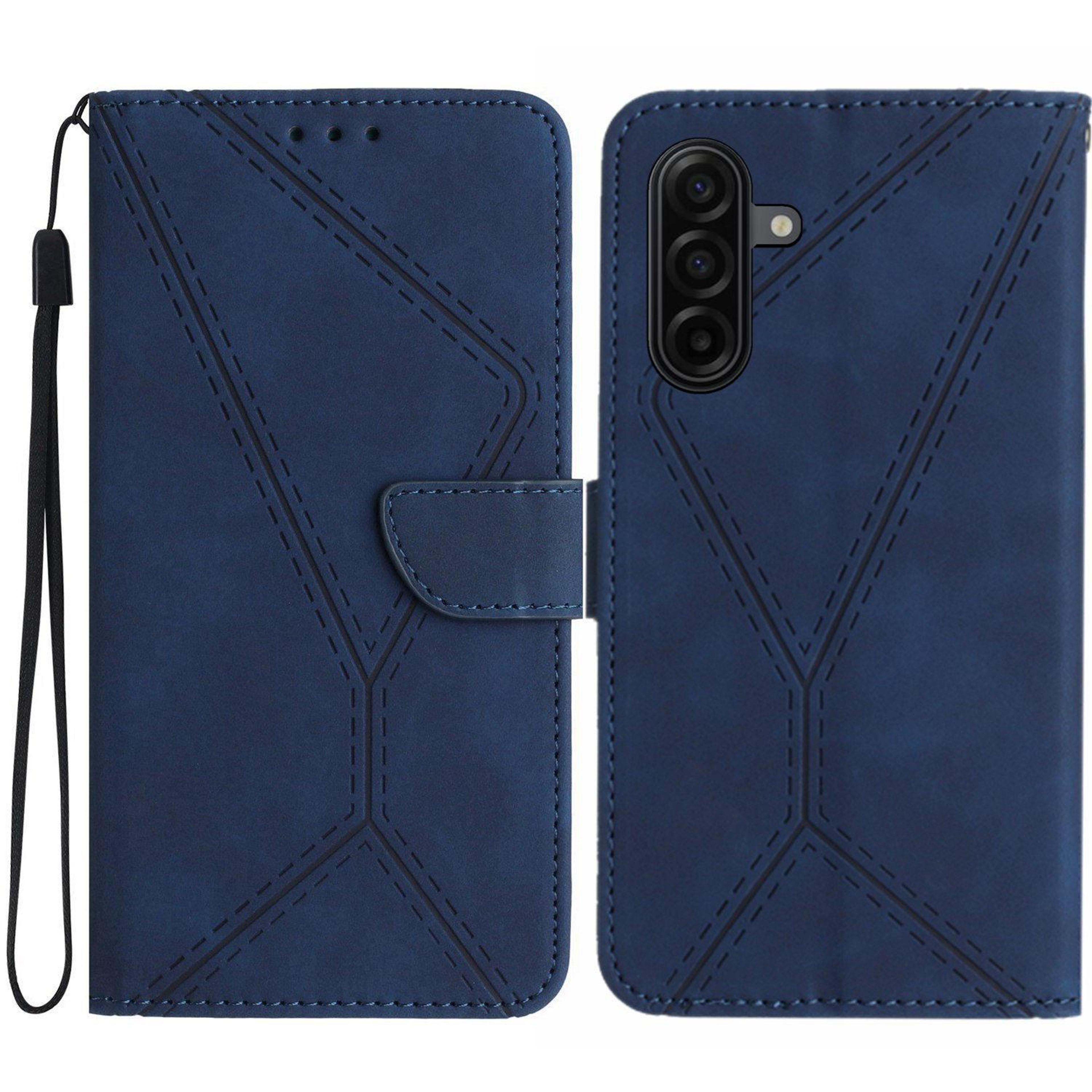 samsung galaxy a57 5g leather wallet case with card holder and kickstand