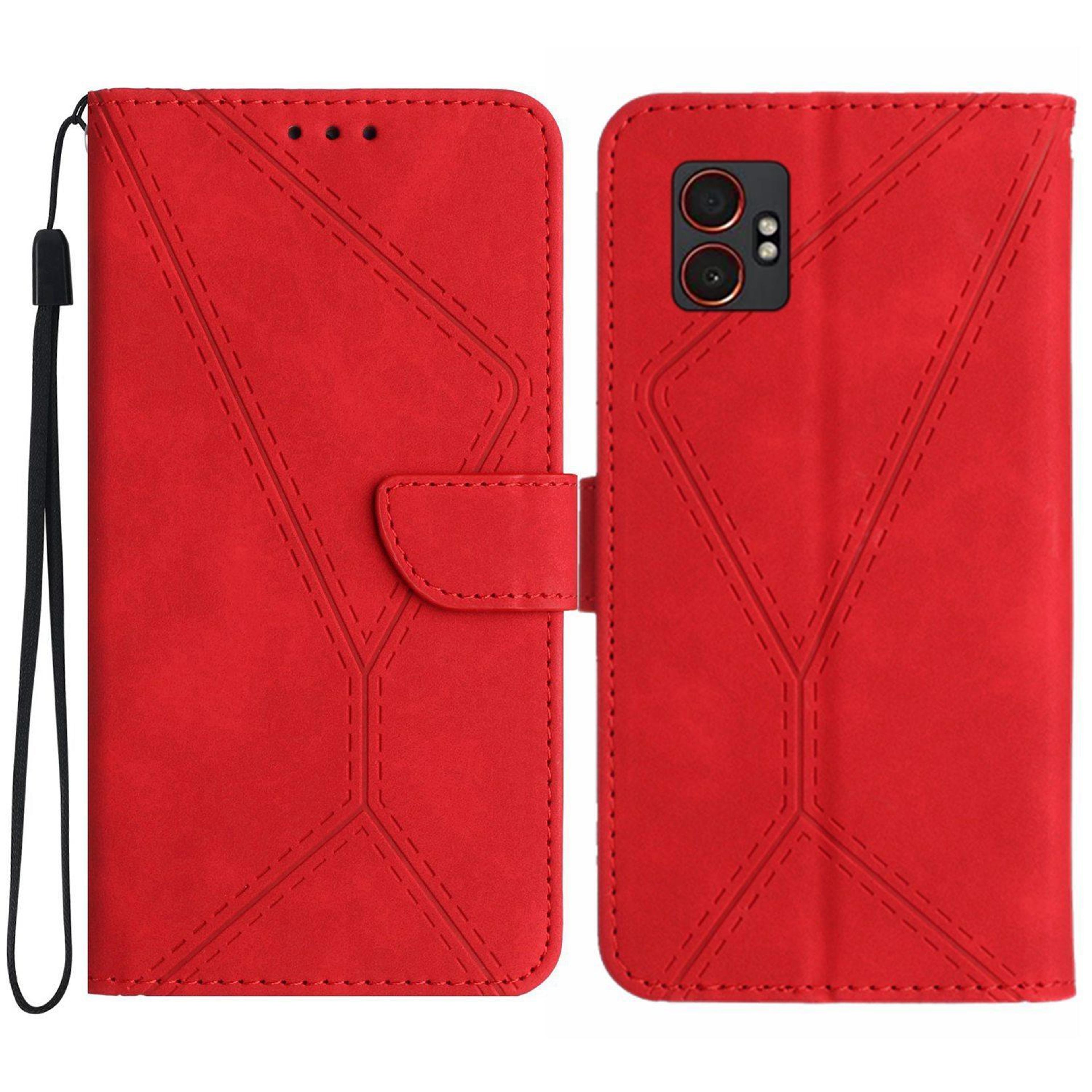 samsung galaxy xcover7 pro leather wallet case with card holder and stand