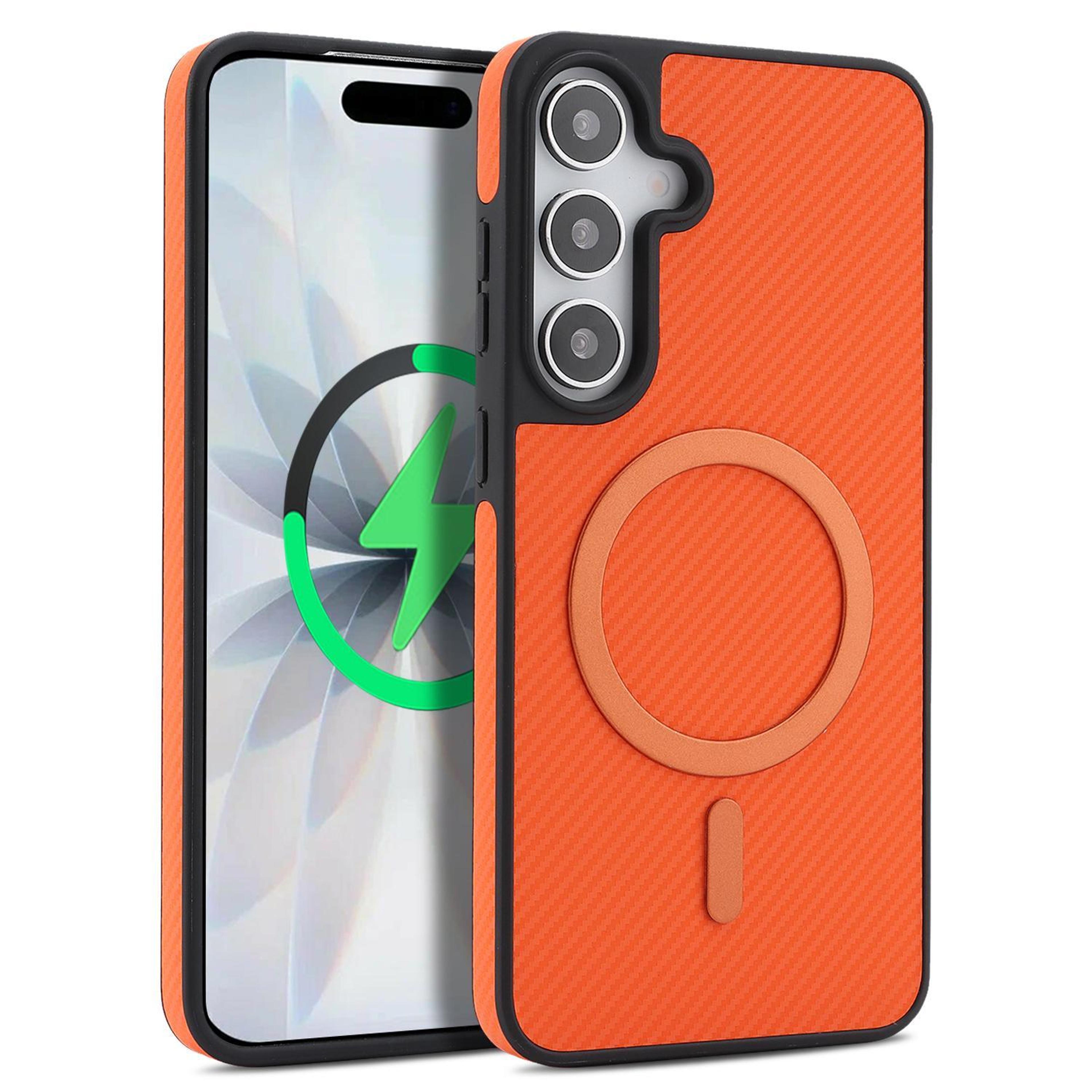 galaxy s26 plus carbon fiber magsafe case with shockproof camera protection