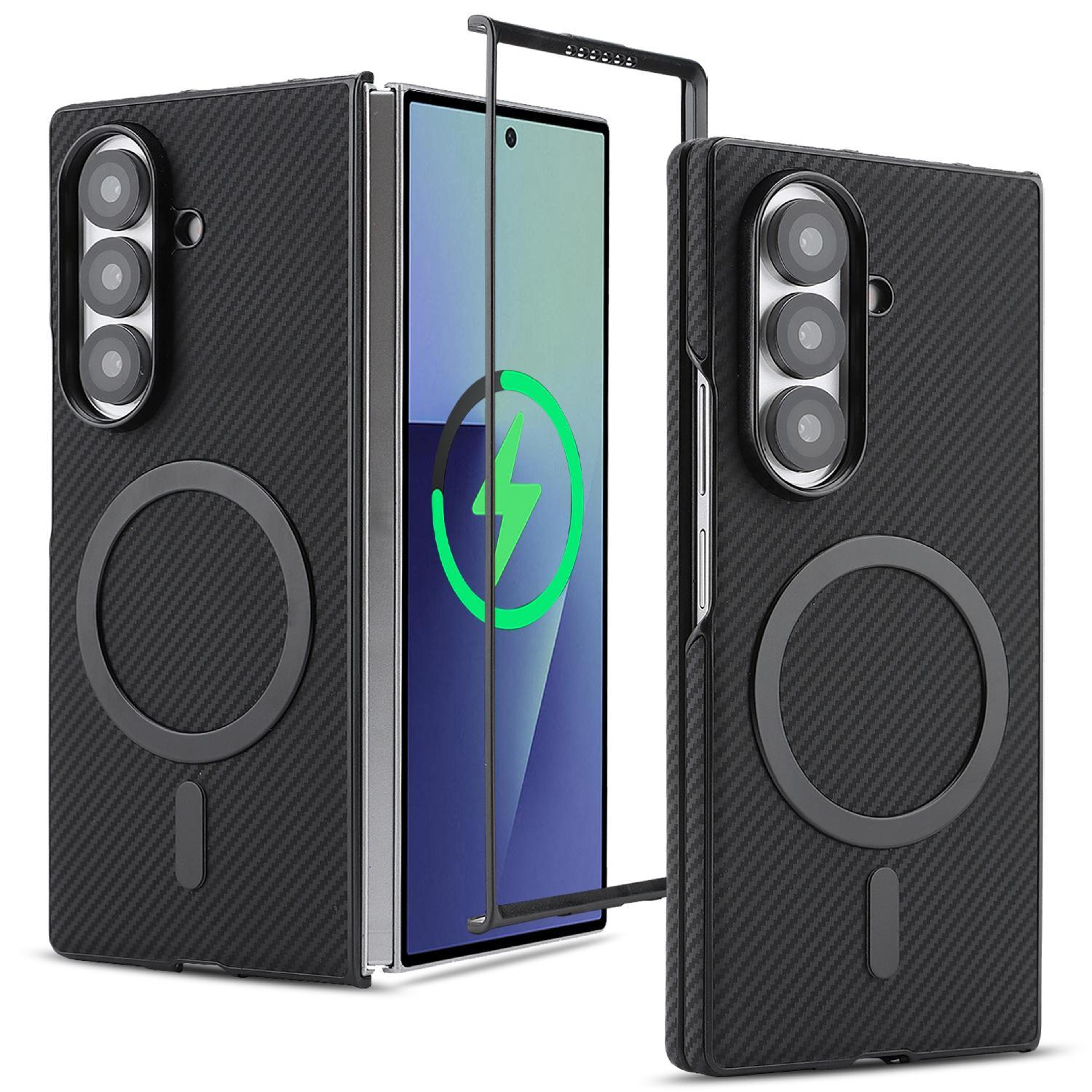 galaxy z fold7 5g carbon fiber magsafe case with drop and camera protection