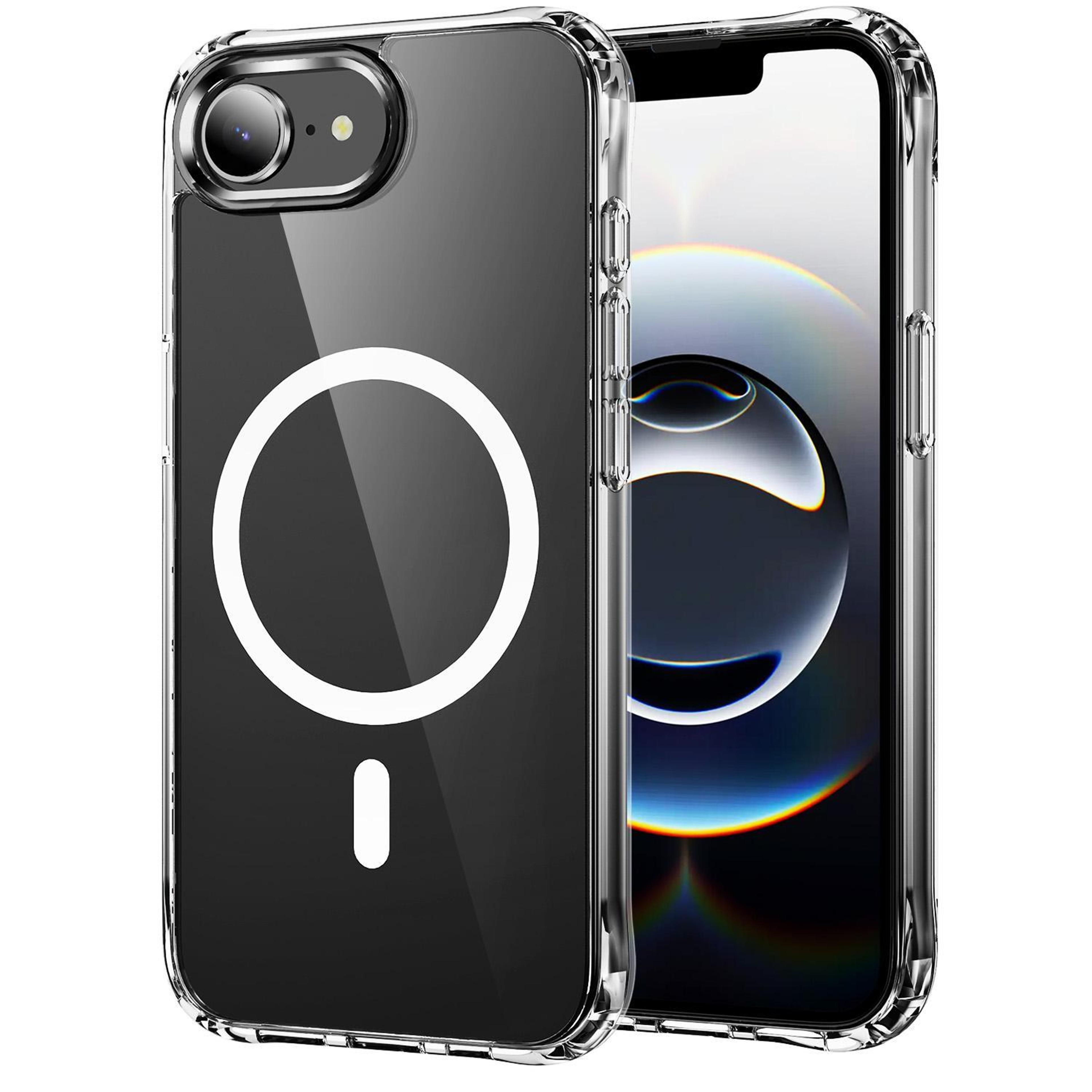 iphone 17e 16e clear magsafe case with shockproof airbag corners