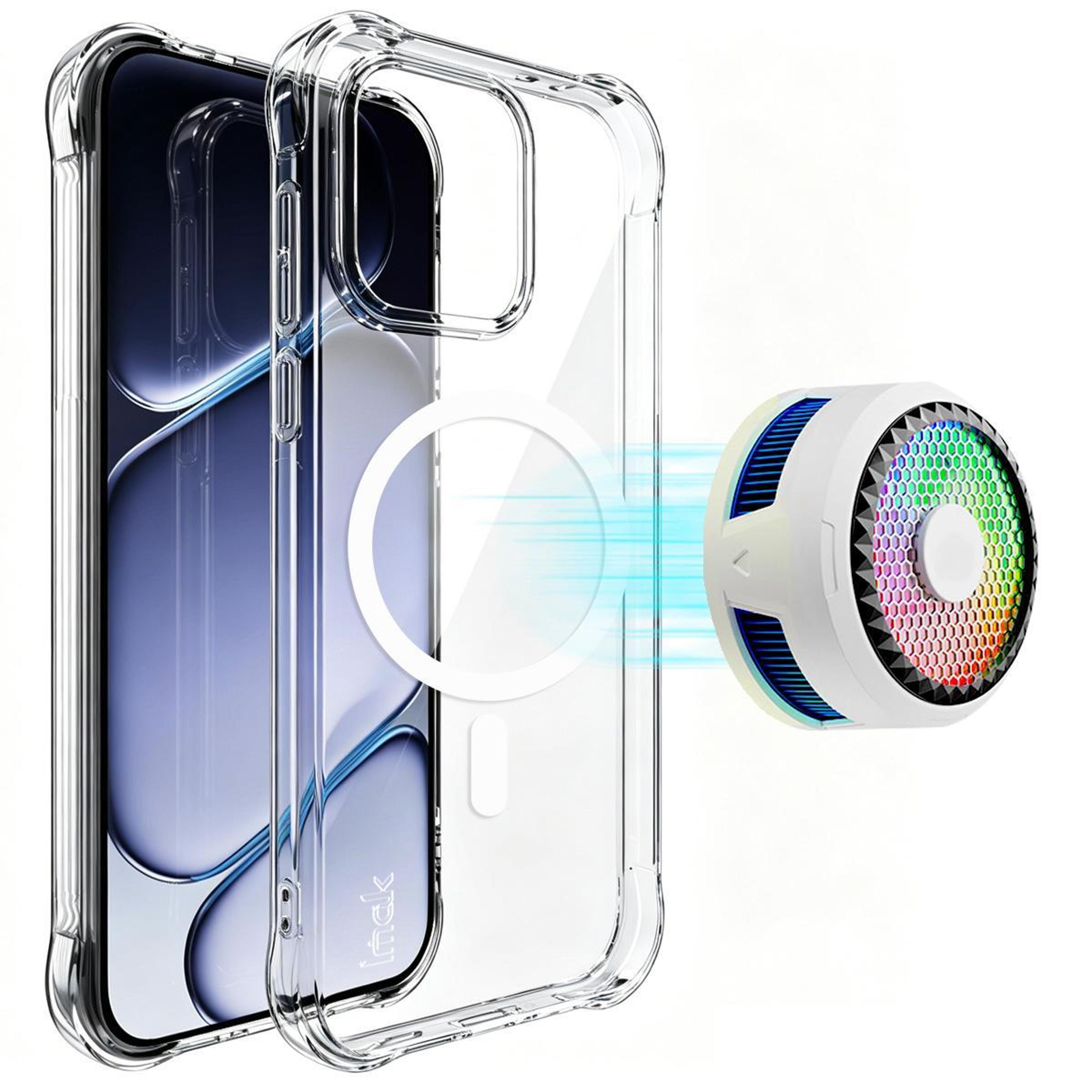 imak oneplus nord ce6 5g magnetic shockproof clear tpu airbag case