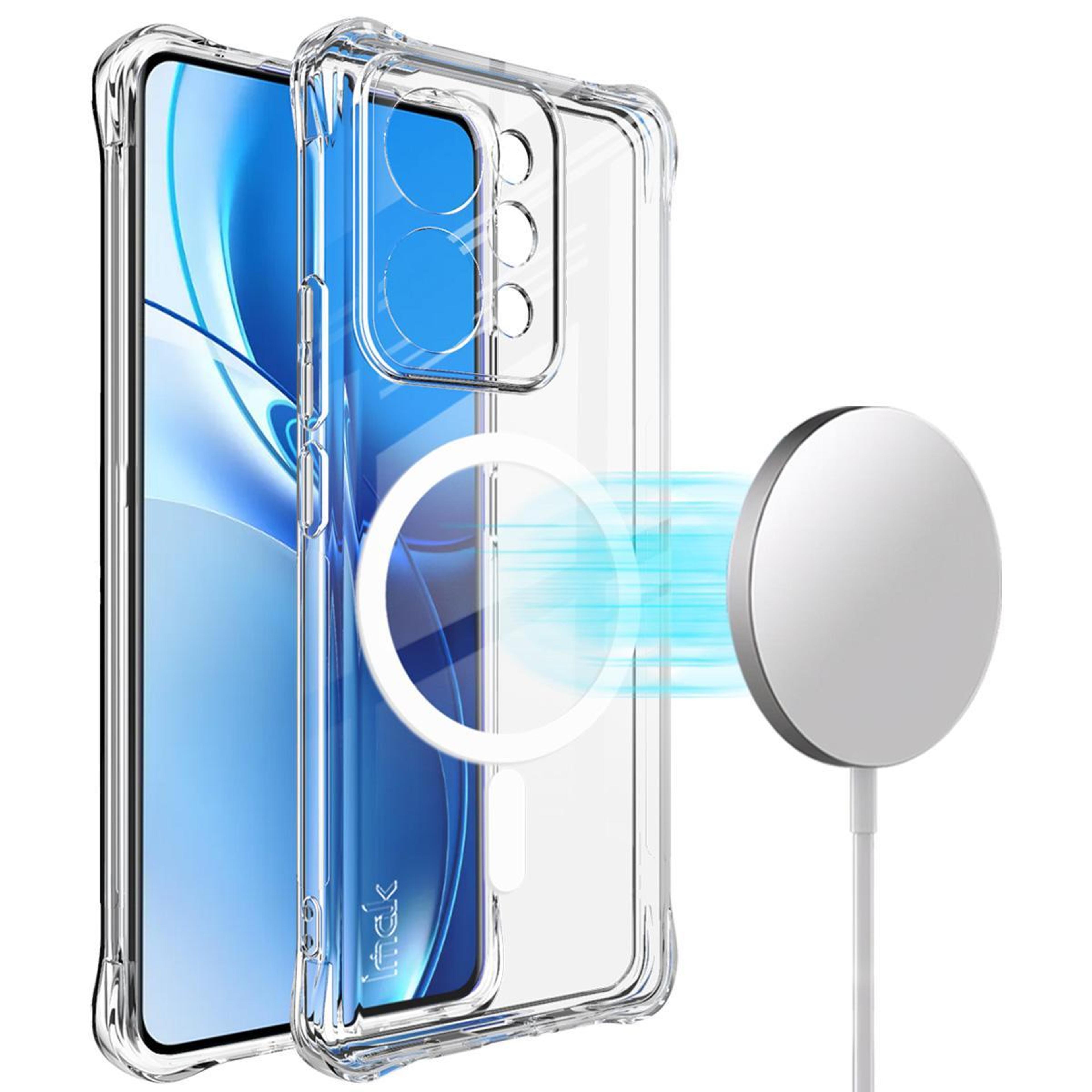 realme p4 power 5g magnetic shockproof airbag tpu clear case