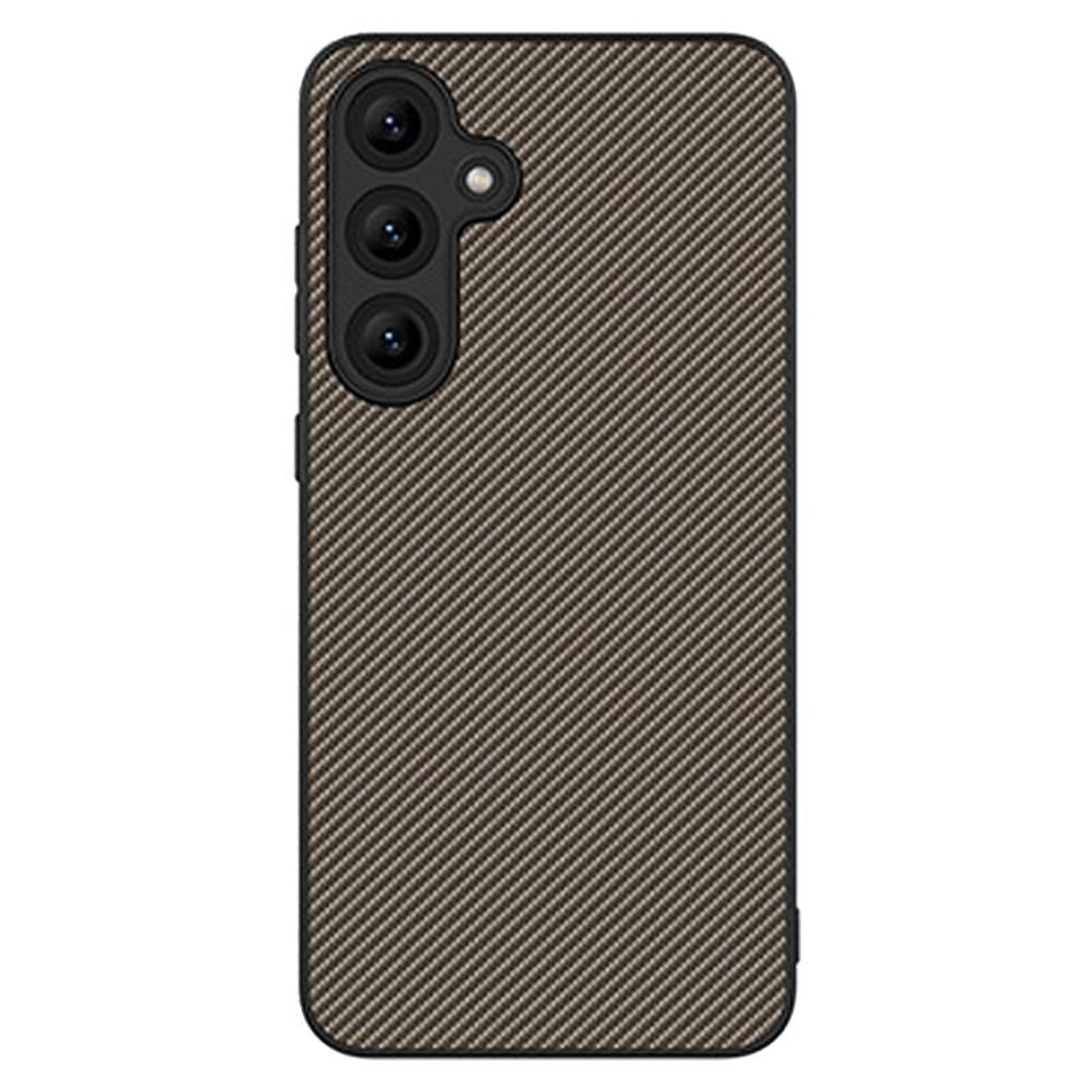 samsung galaxy s24 5g carbon fiber texture protective phone case gold