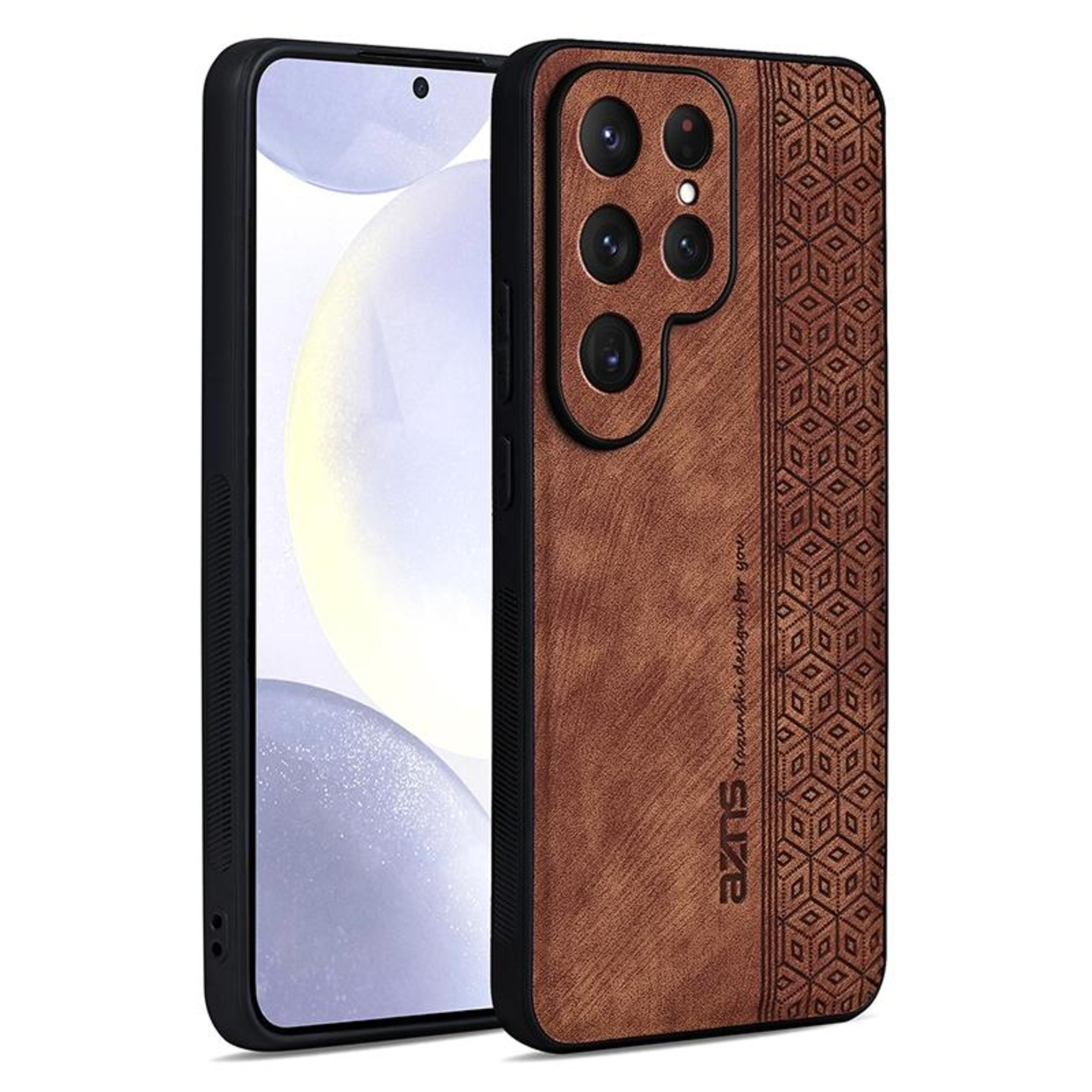 samsung galaxy s25 ultra case 3d embossed leather tpu protective cover
