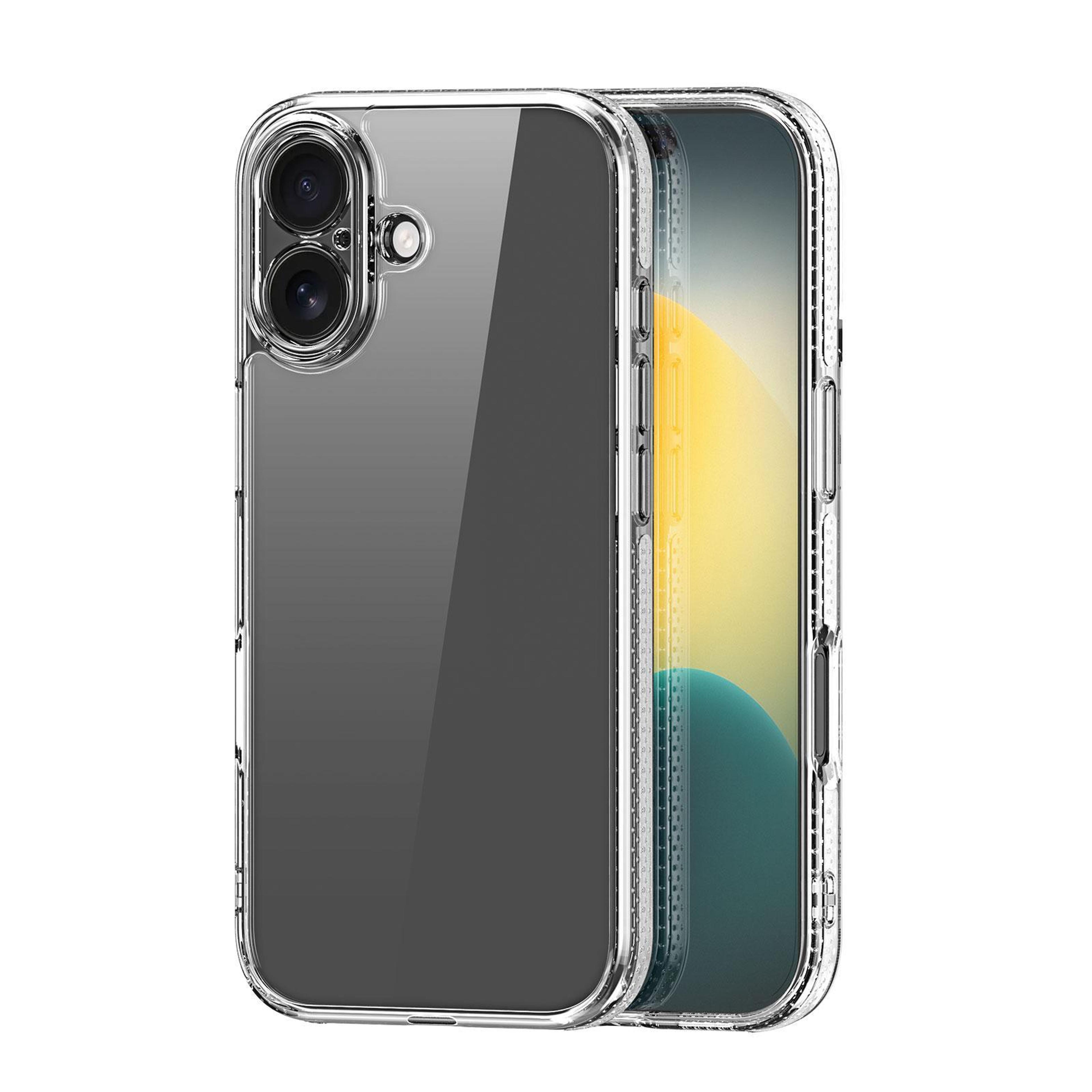 dux ducis clin series clear iphone 17 case with shock absorbing pc tpu protection