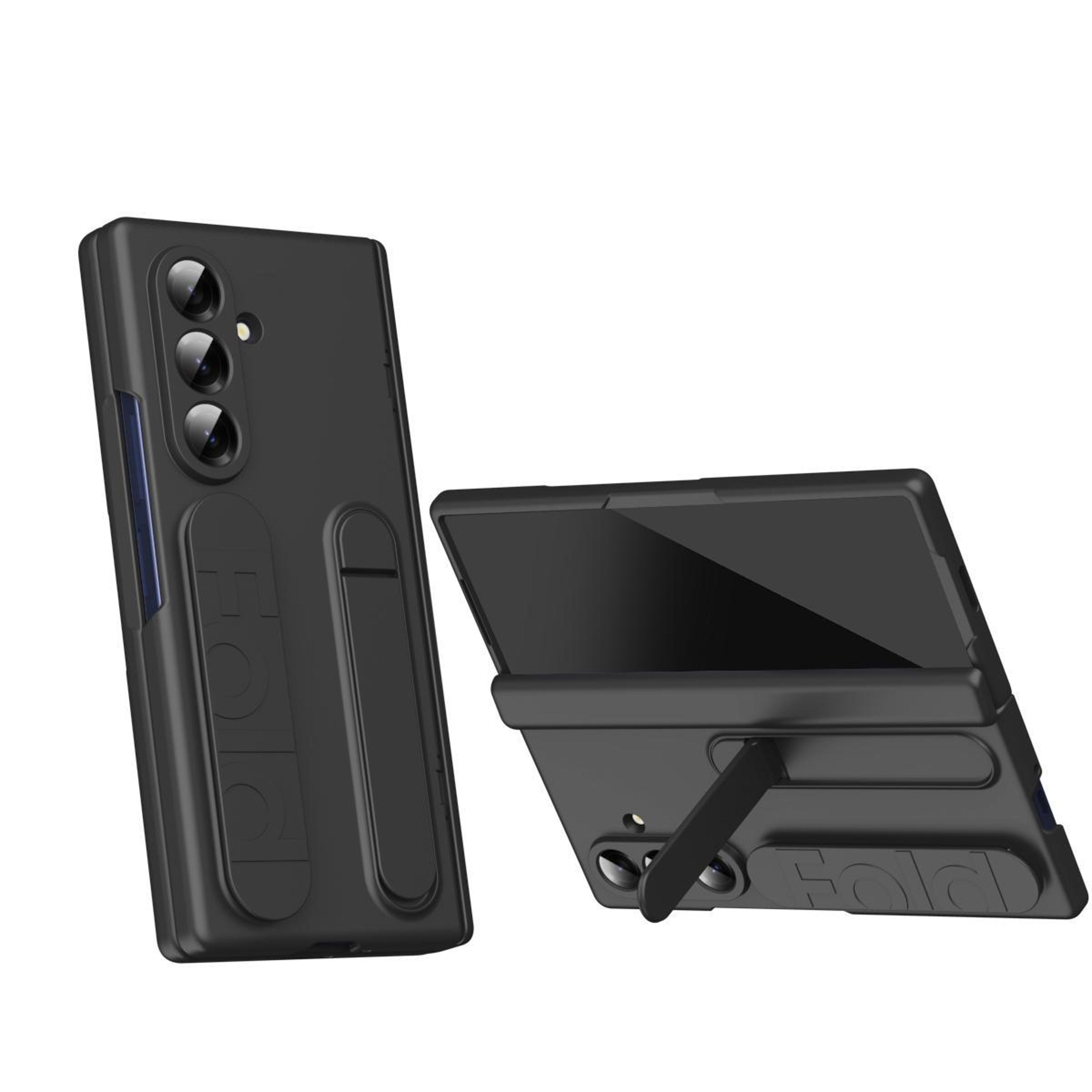 galaxy z fold8 ultra 5g shockproof case with tempered glass back and built in holder