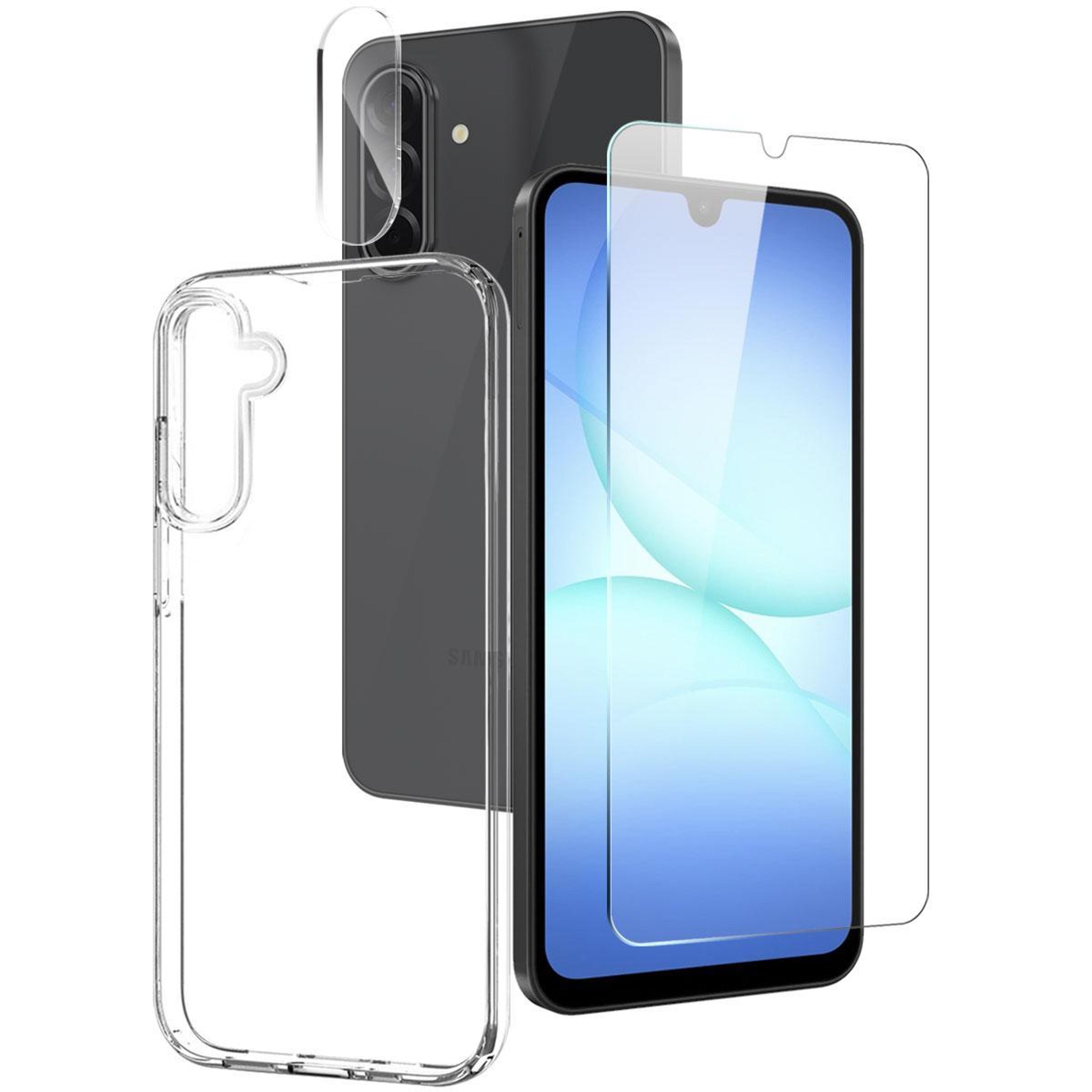 samsung galaxy a17 5g clear case 3 in 1 full protection kit