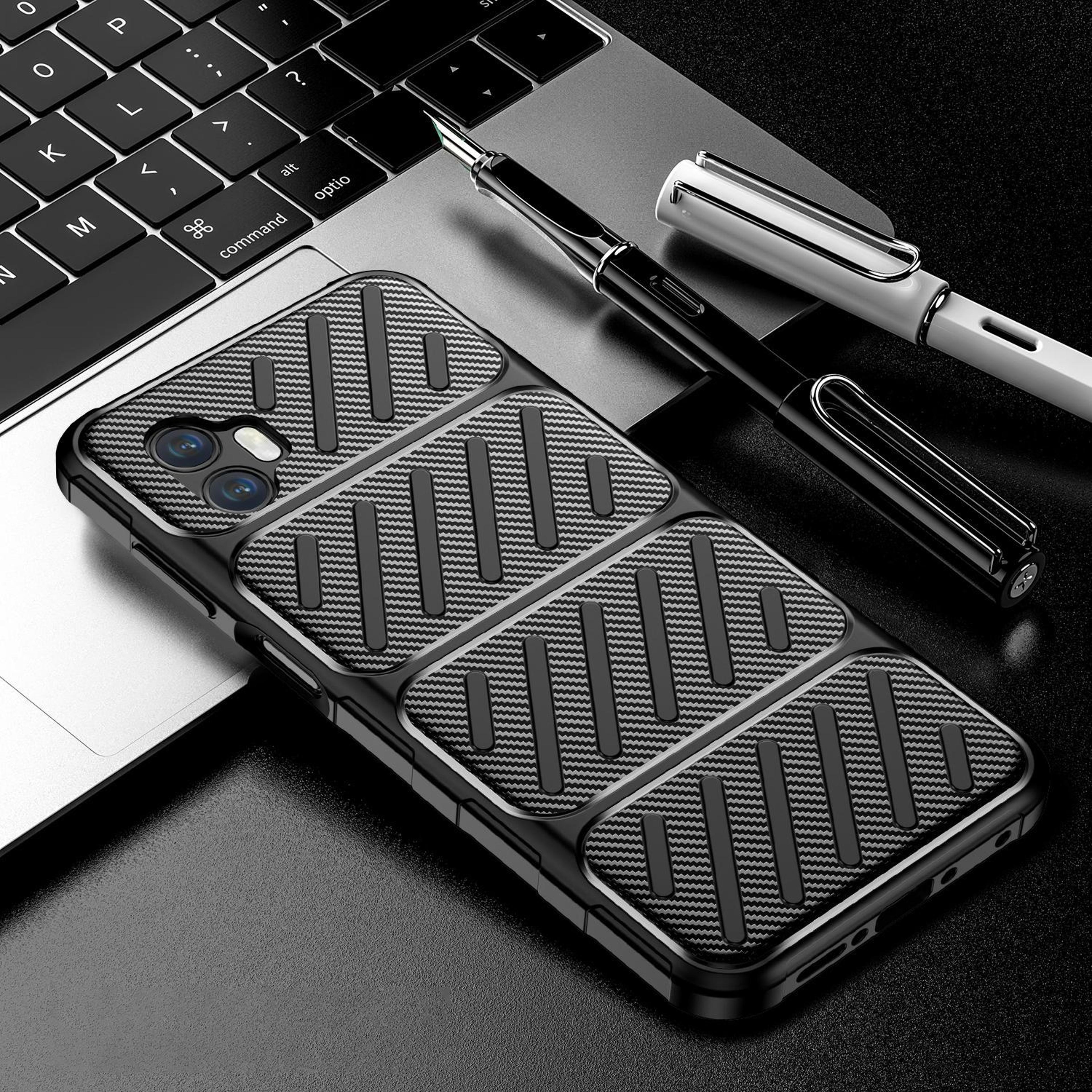 samsung galaxy xcover7 pro case shockproof carbon fiber tpu protective cover black
