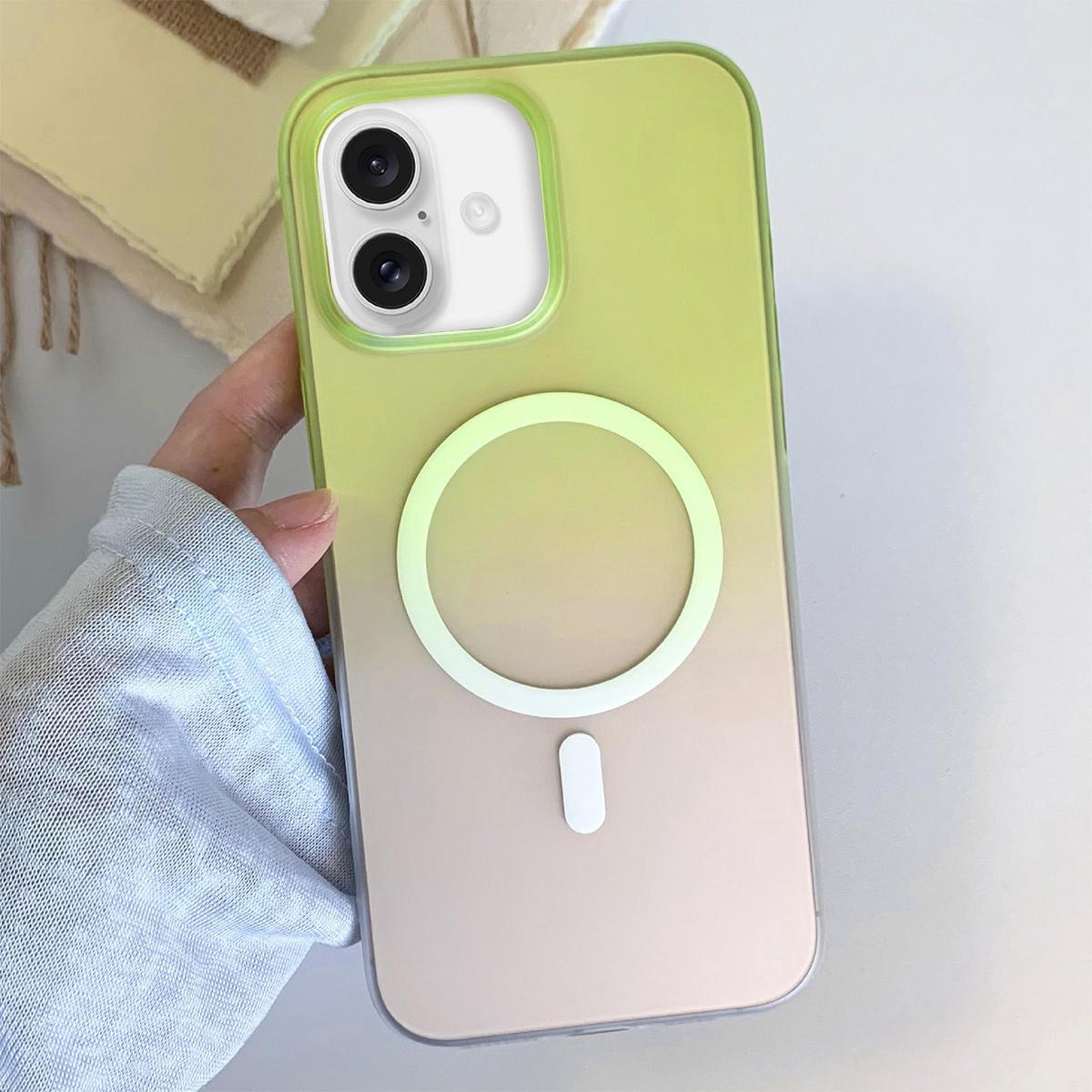 iphone 17 magnetic case frosted gradient shockproof tpu cover
